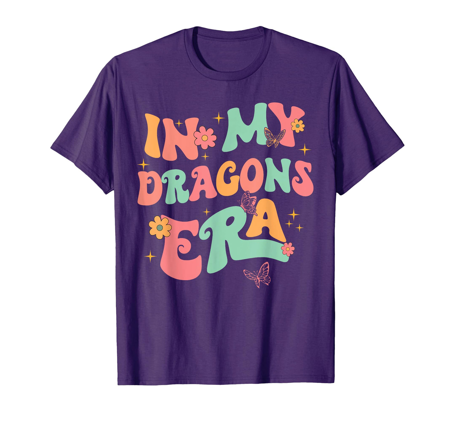 In My Dragons Era Back to School Spirit Game Retro Groovy T-Shirt