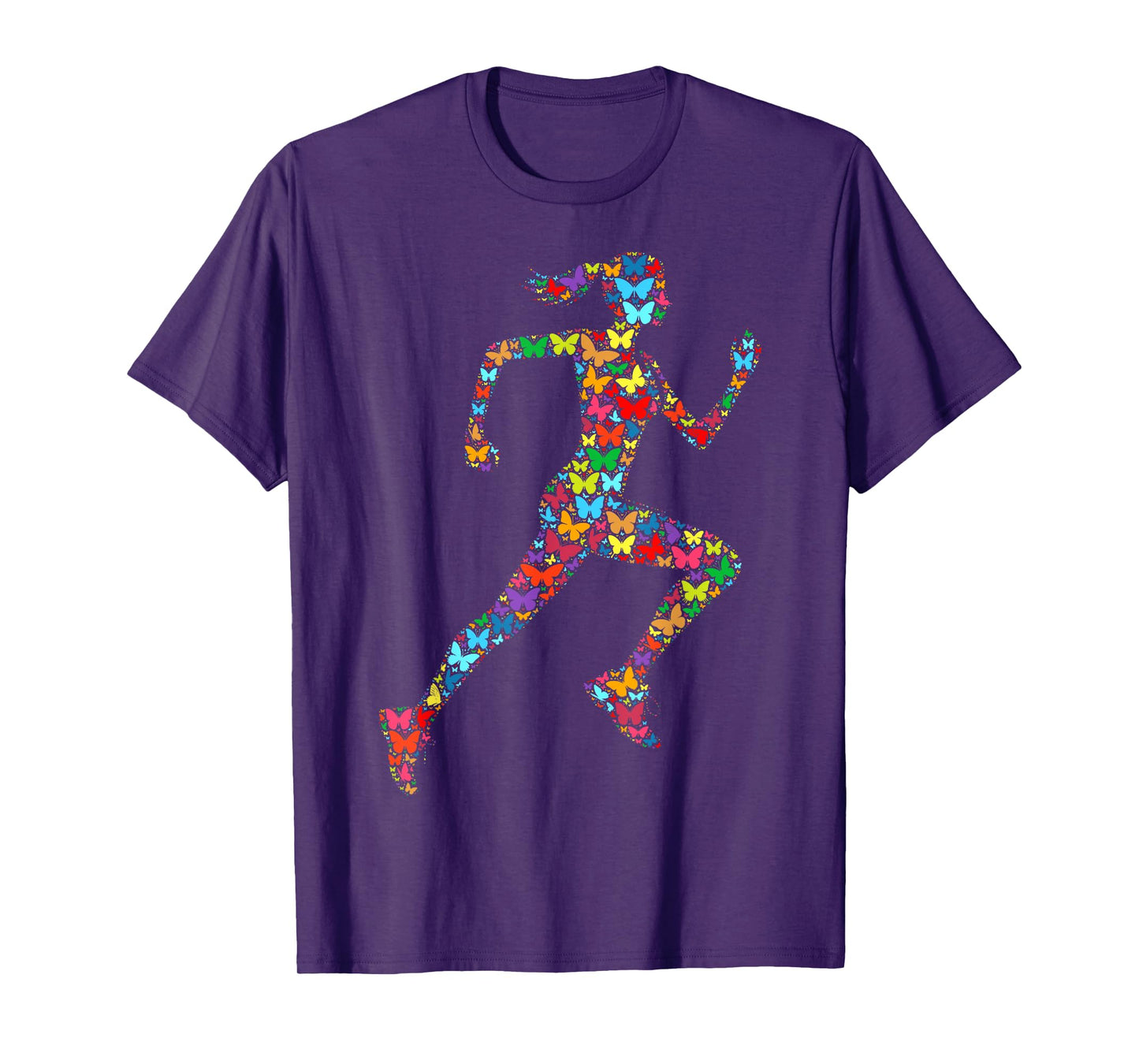 Colorful Butterfly Lover Girls Gym Women Fitness - Running T-Shirt