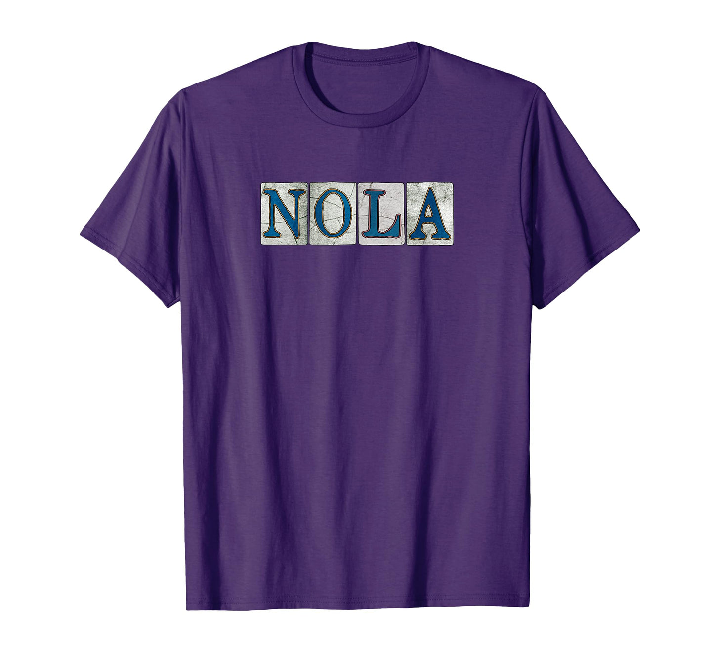 NOLA New Orleans Louisiana Street Tile T-Shirt