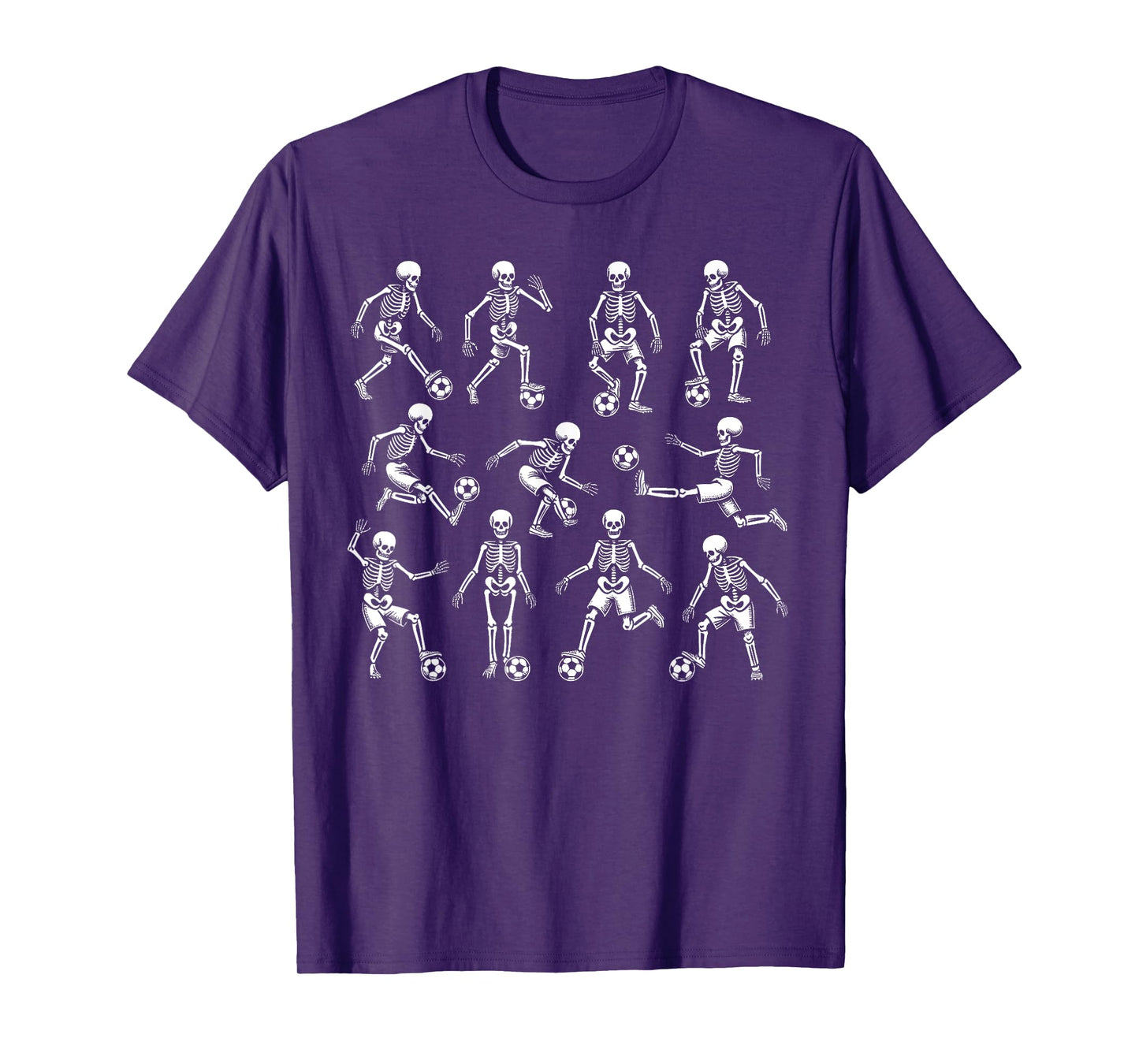 Funny Halloween Soccer Skeletons Play Soccer Boys Kids T-Shirt