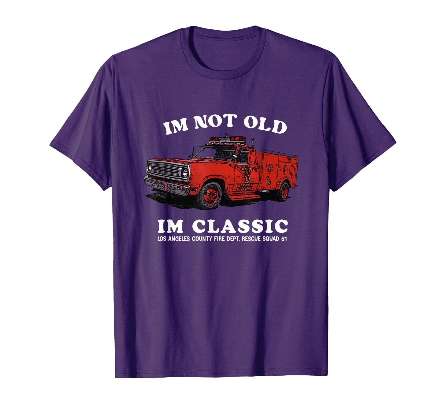 retro im not old im classic for grandpa Emergency Squad 51 T-Shirt