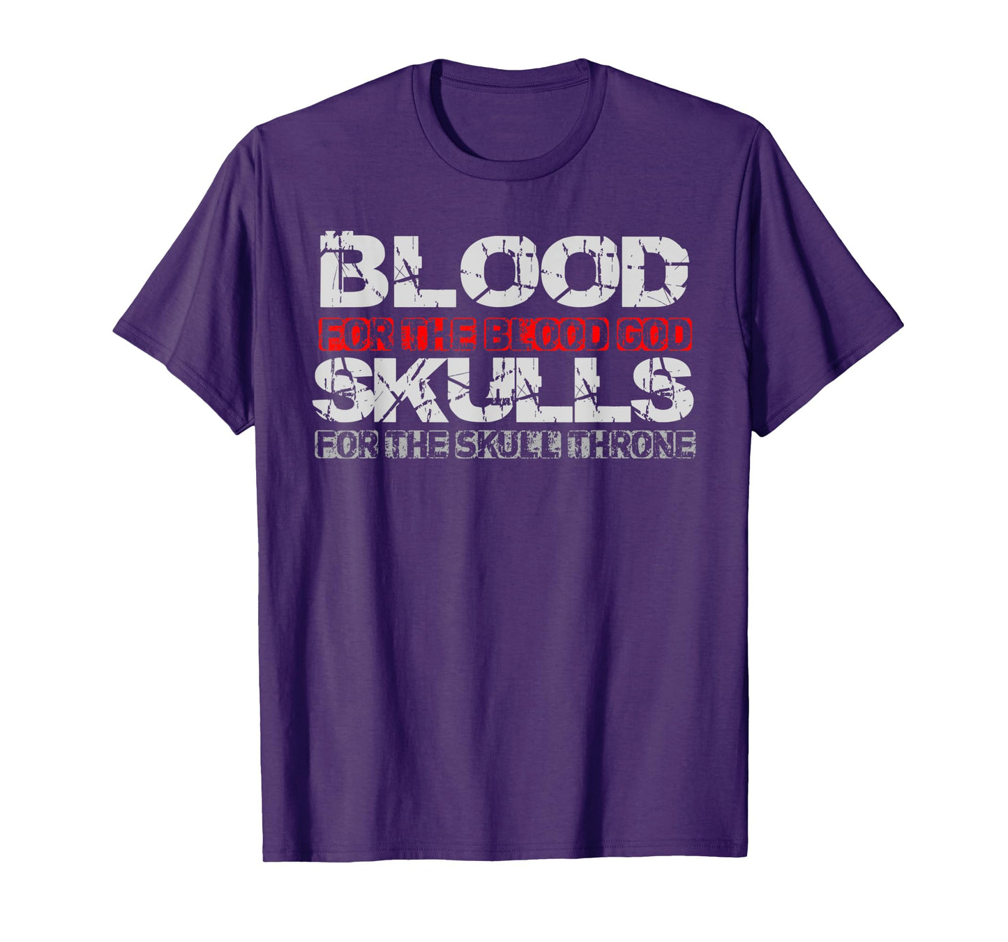 Vintage Blood For The Blood God Skulls For The Skull Throne T-Shirt