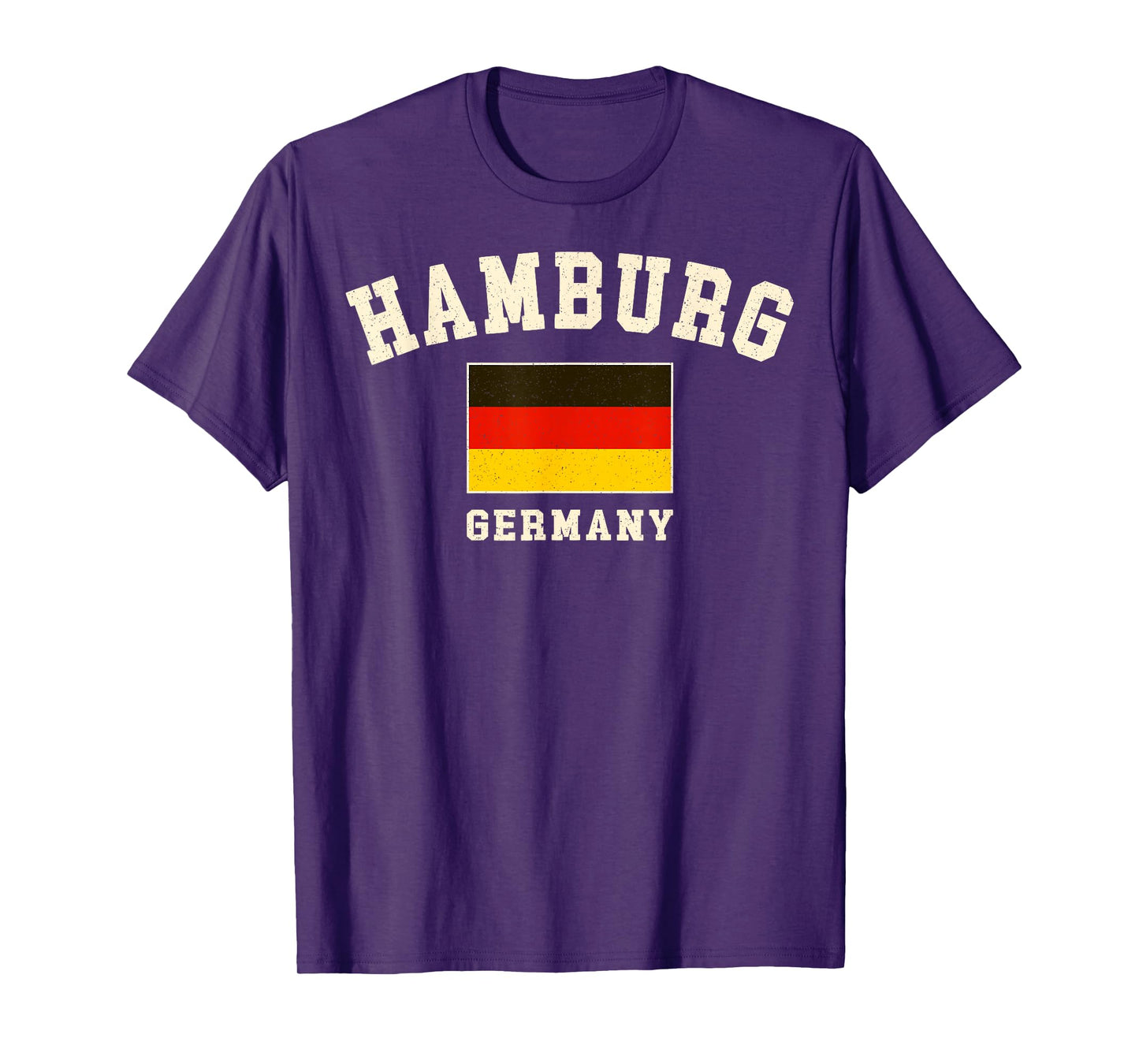 Vintage Hamburg Germany German Flag Souvenir Retro Graphic T-Shirt