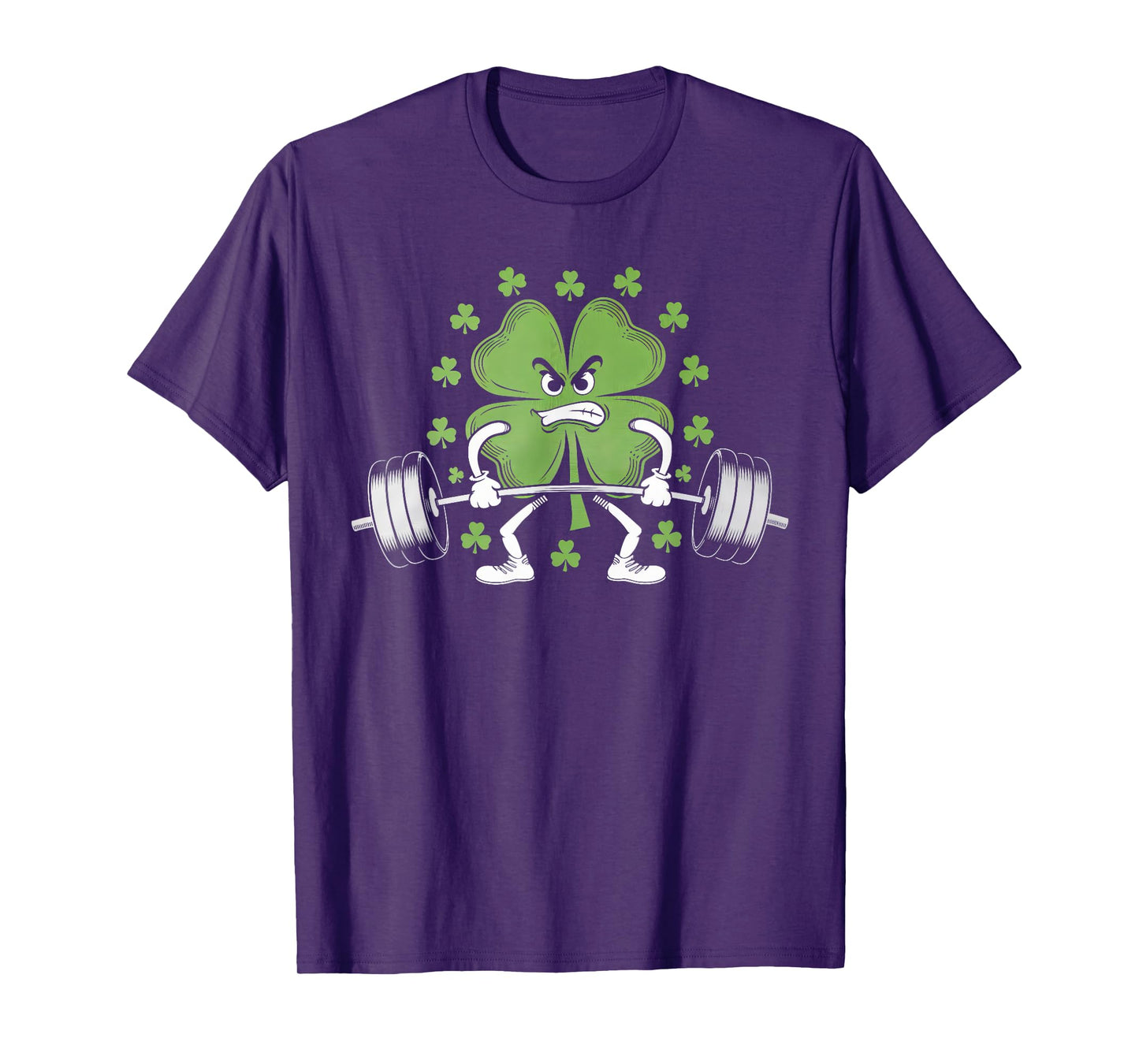 Lifting Shamrock St Patricks Day Fitness Gym Workout Funny T-Shirt