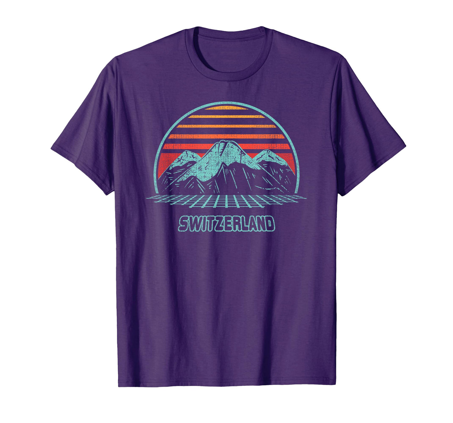 Switzerland Retro Vintage 80s Style T-Shirt