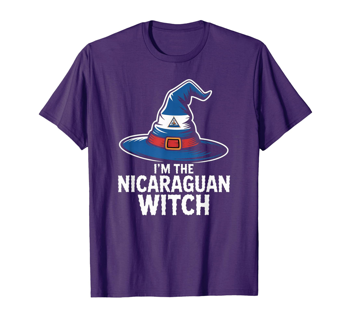 I'm The Nicaraguan Witch Nicaragua Halloween Easy Costume T-Shirt