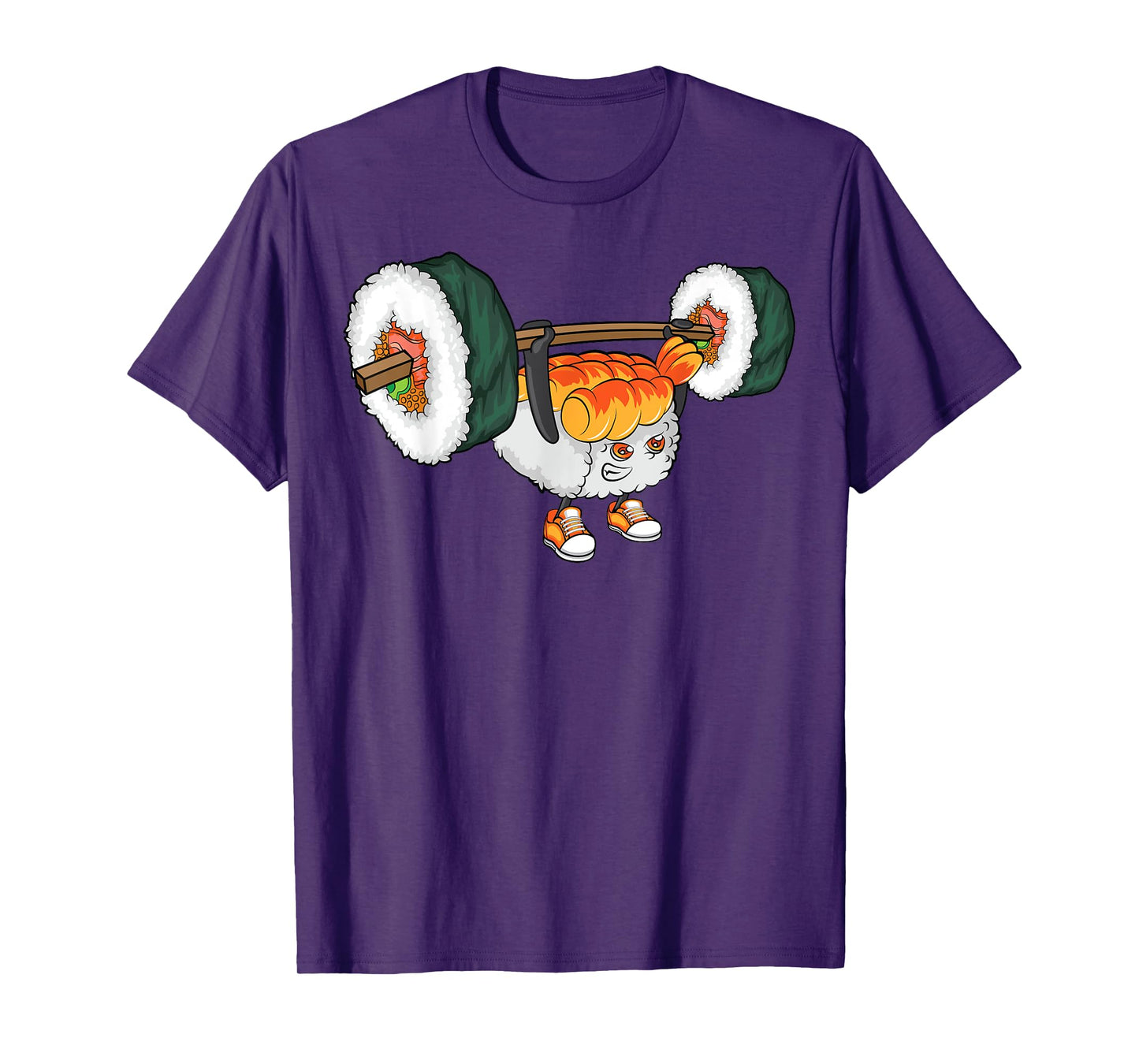 Funny Sushi Weight Lifting Japanese Food Gym Gift T-Shirt