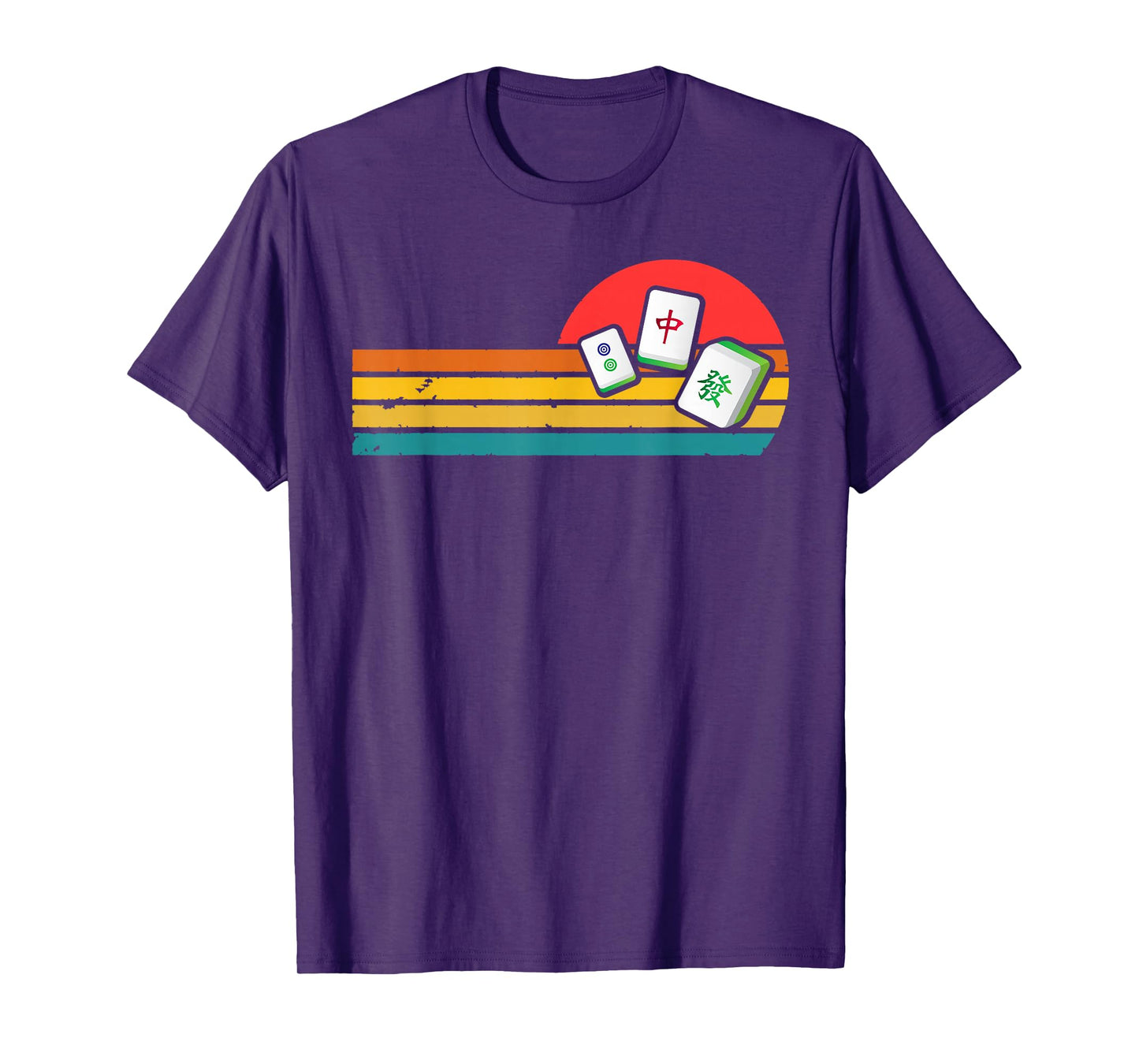 Mahjong Chinese 80s Retro Mah Jongg T-Shirt