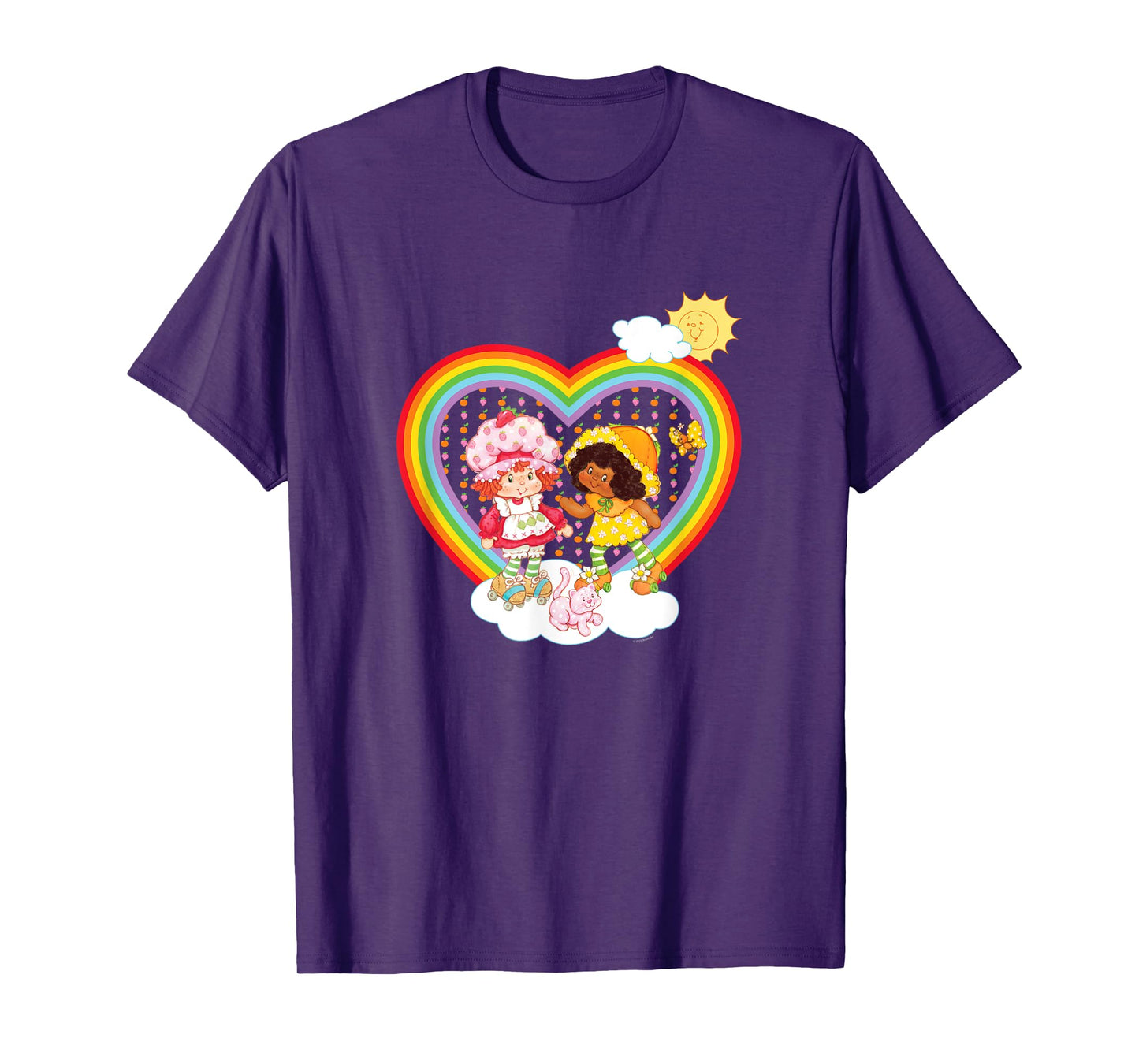 Strawberry Shortcake & Orange Blossom Rainbow Heart T-Shirt