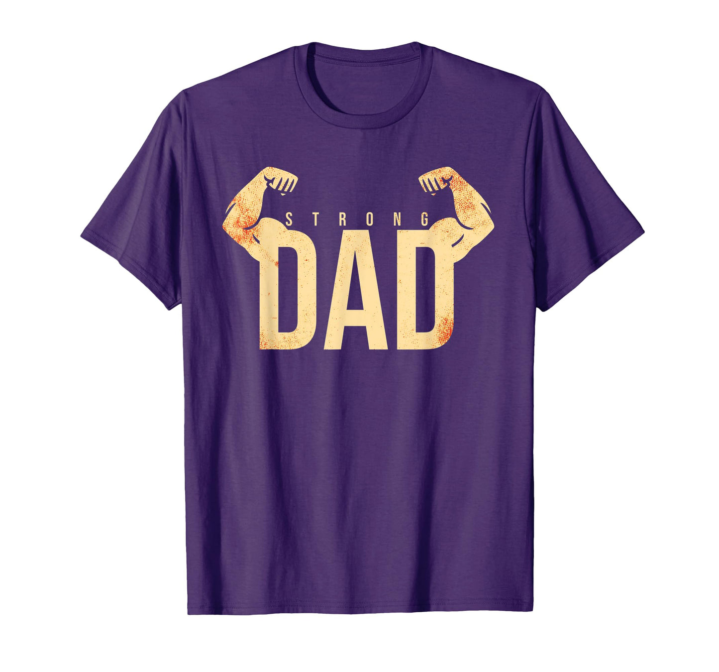 Mens Strong Dad Workout Gym T-Shirt