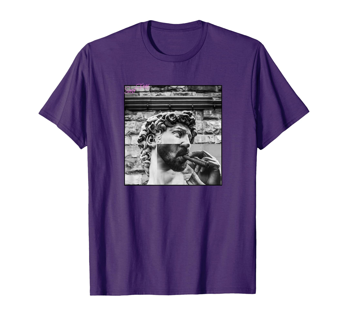 Bad David Michelangelo smoking cigar T-Shirt