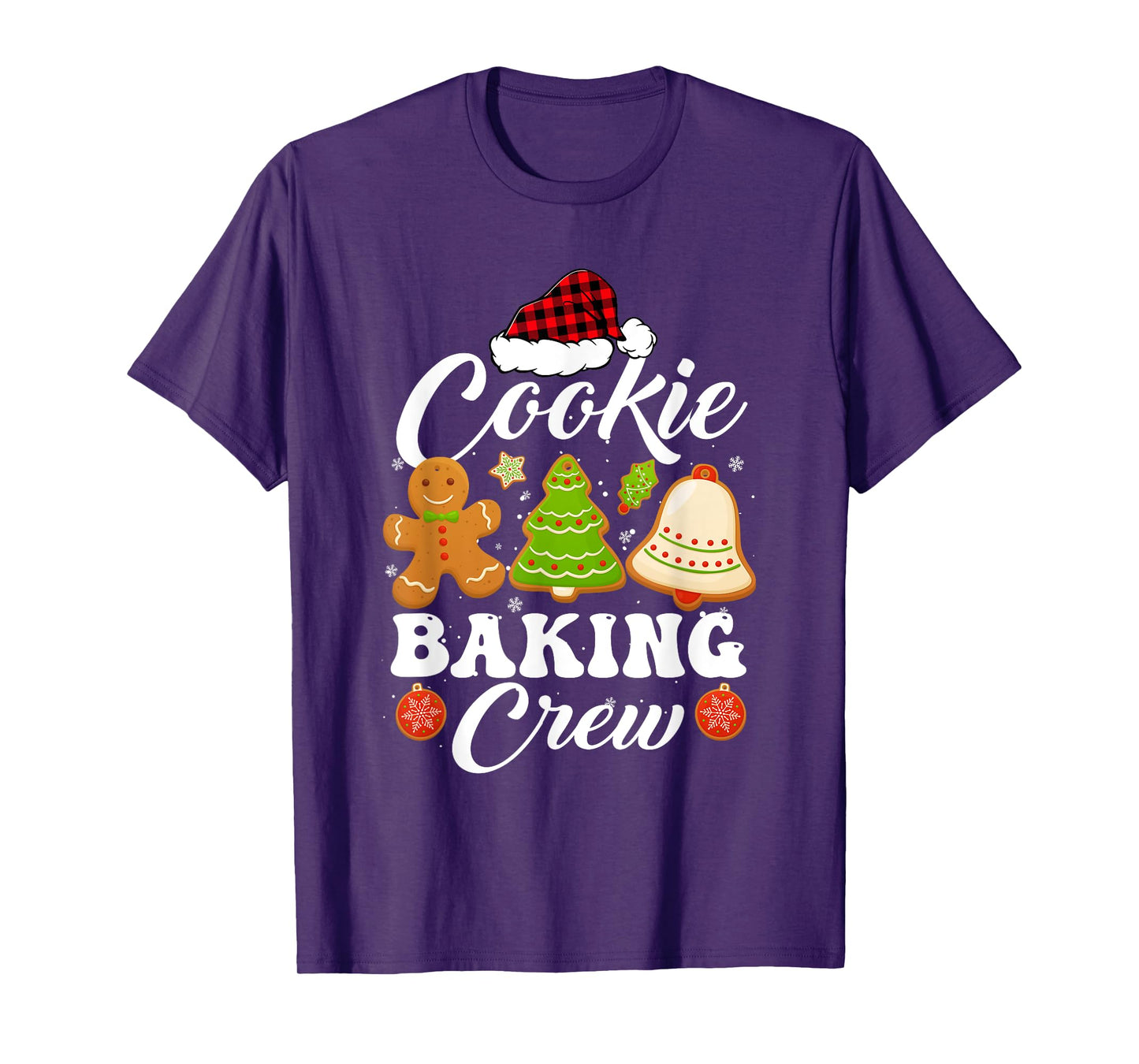 Christmas Cookie Baking Crew Family Matching Pajamas Xmas T-Shirt
