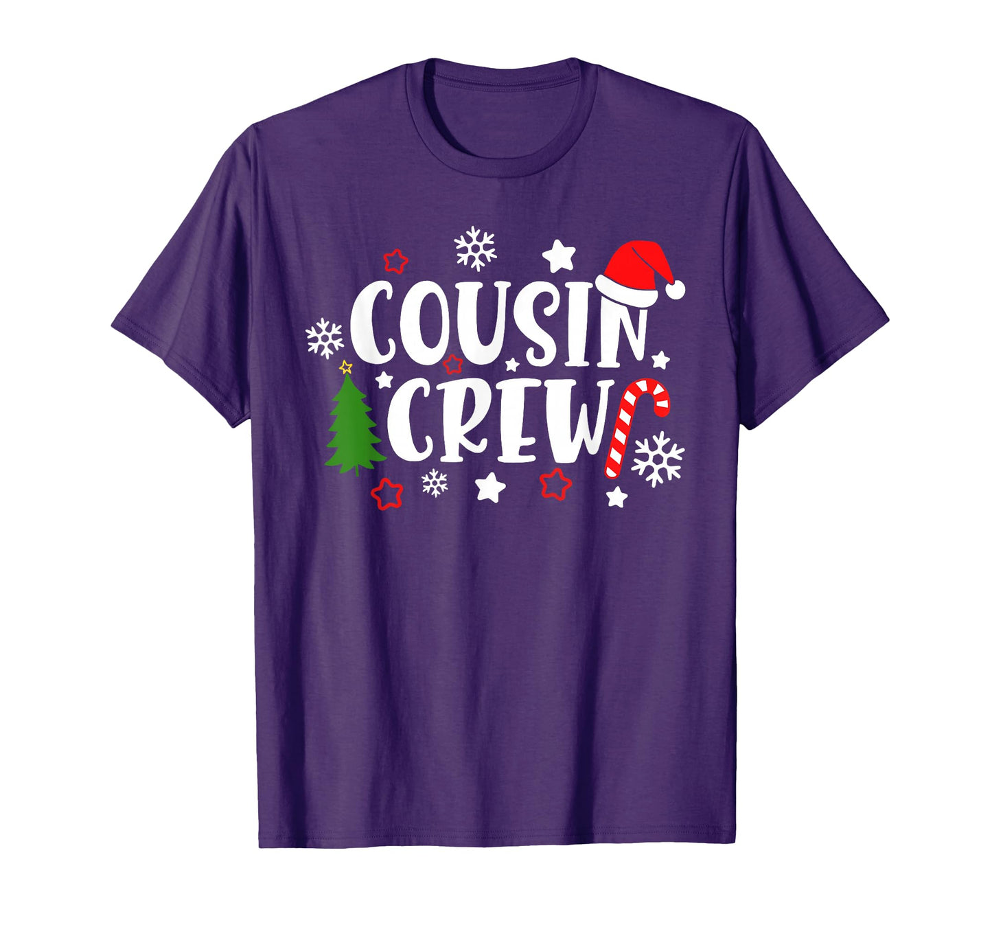 Cousin Crew Candy Cane Snowflake Pajamas Holiday Christmas T-Shirt