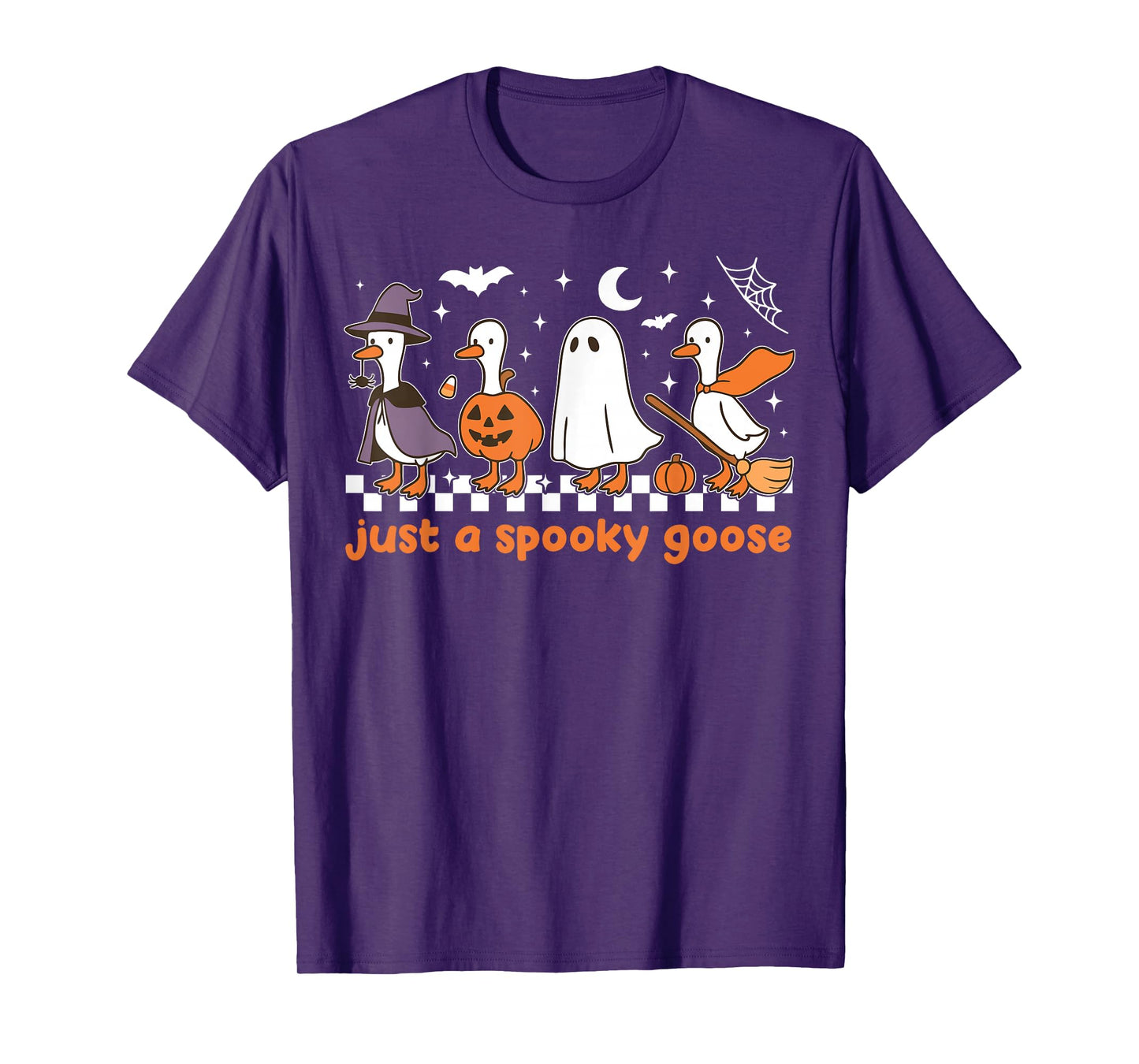 Just A Spooky Goose Halloween Silly Goose Funny Halloween T-Shirt