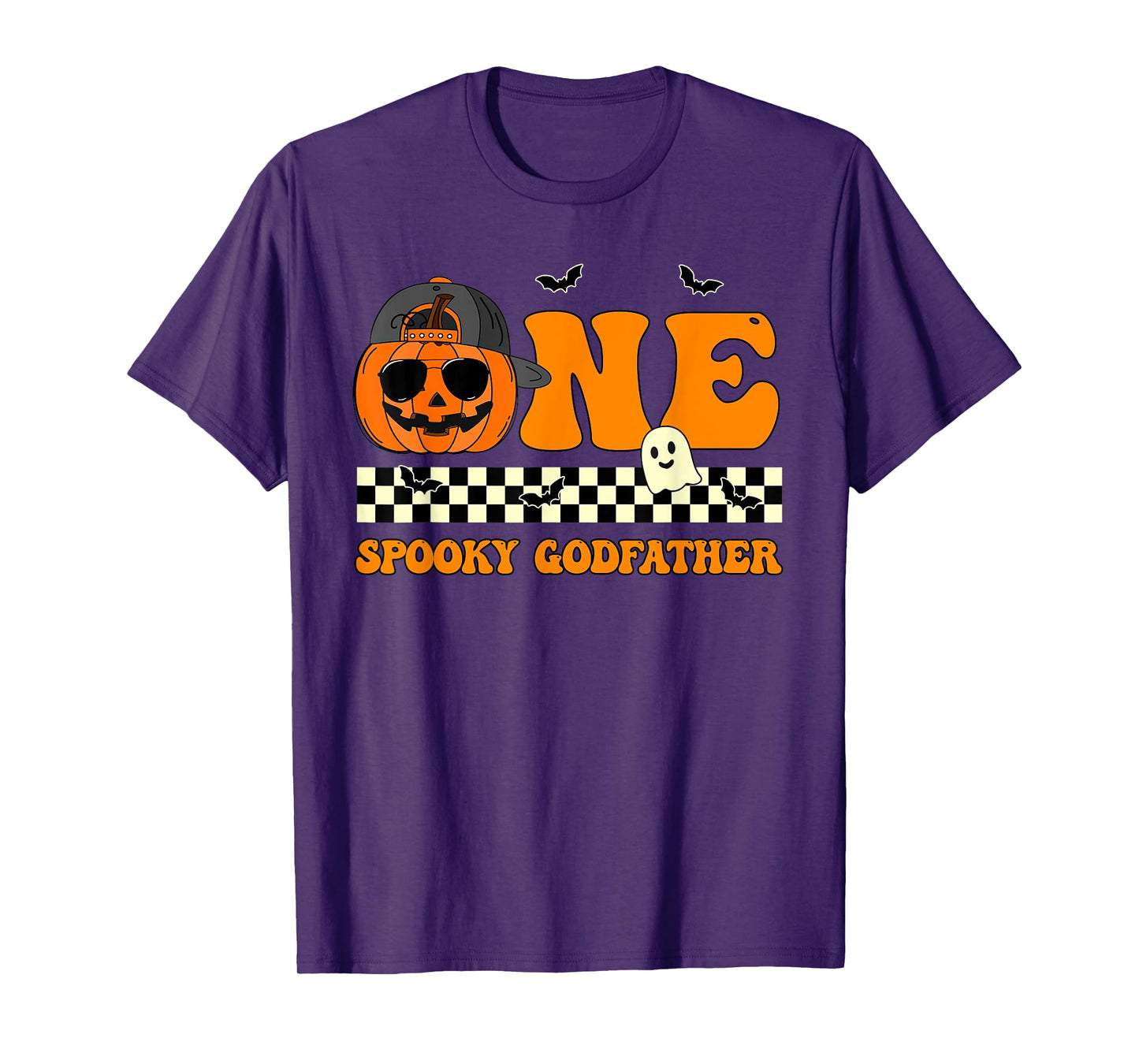 One Spooky Godfather Jack O Lantern Pumpkin 1st Birthday Boy T-Shirt