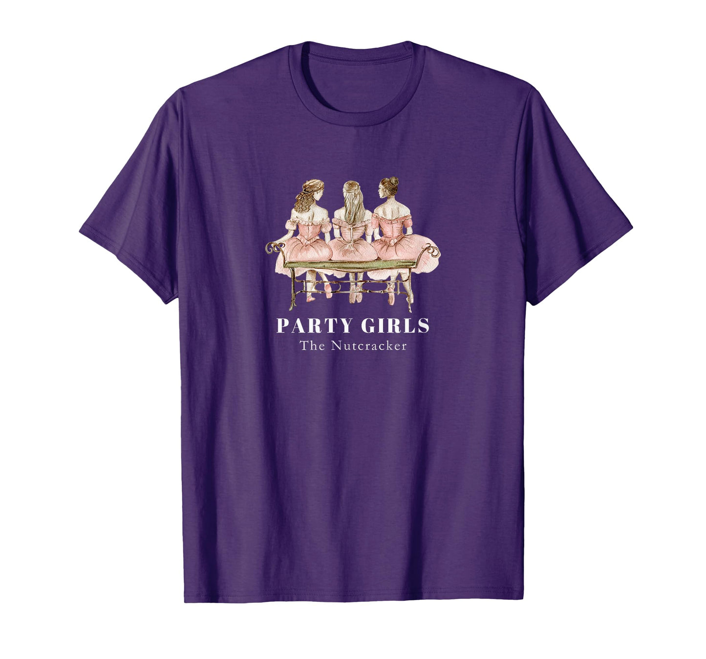 NUTCRACKER PARTY GIRLS Scene Christmas Ballet Dancer Graphic T-Shirt