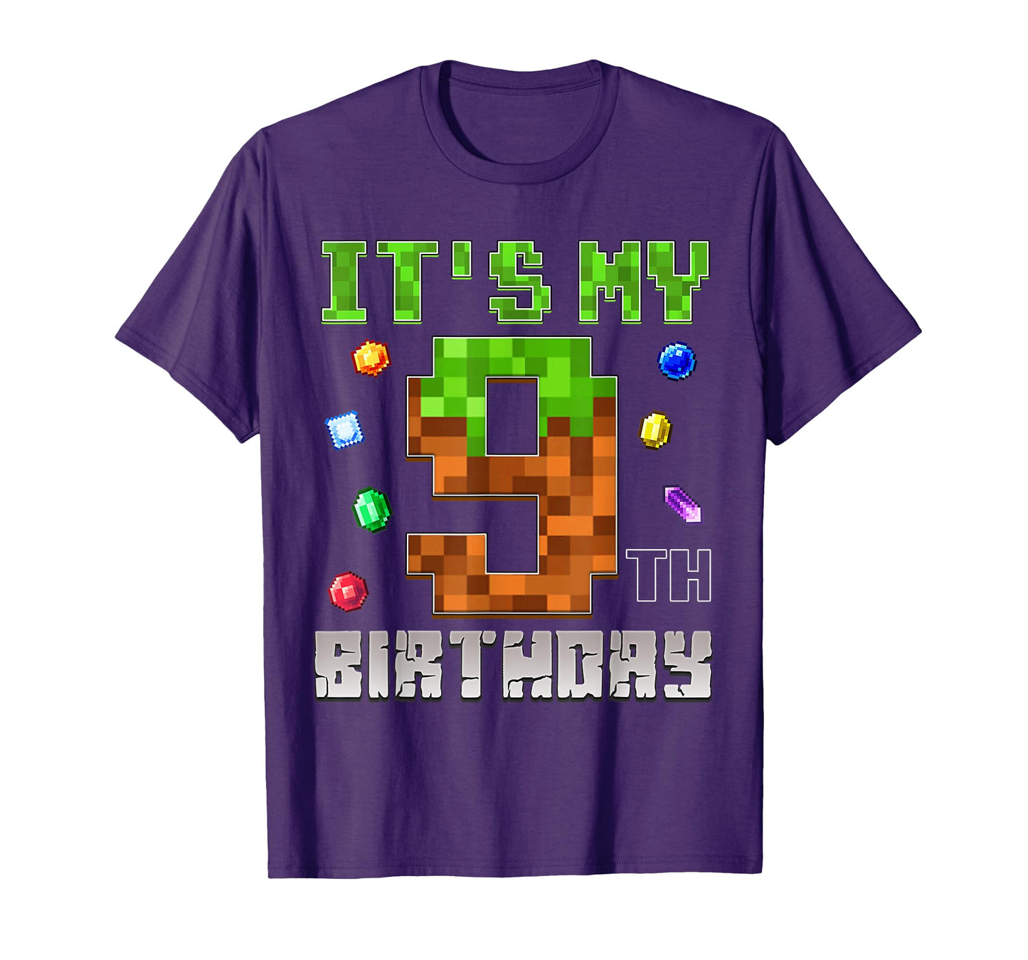 Birthday Boy Shirt It's My 9th Birthday Video Game Pixel T-Shirt