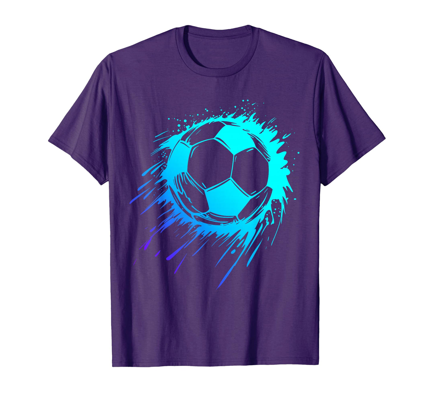 Blue Soccer Ball Soccer Player Mens Soccer Boys Soccer T-Shirt