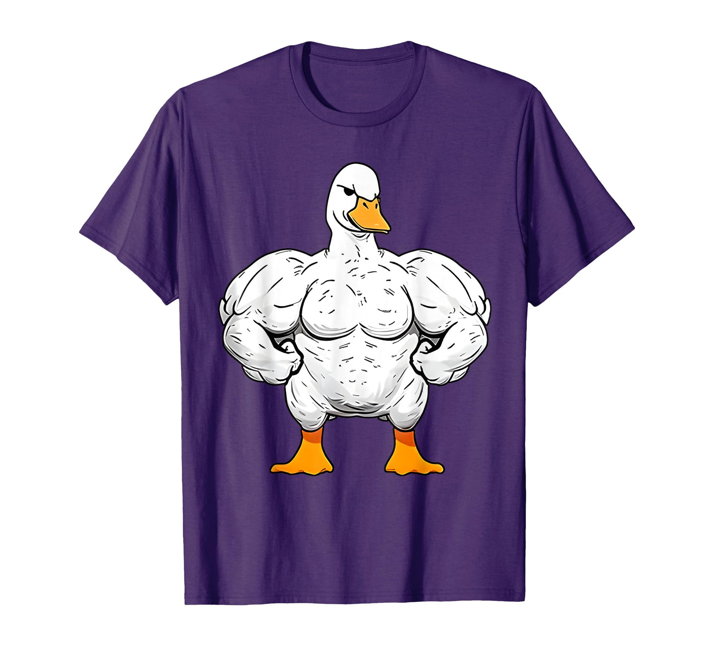 Strong Duck Gym Outfits Gym Lover Quackin Duck Weightlifting T-Shirt