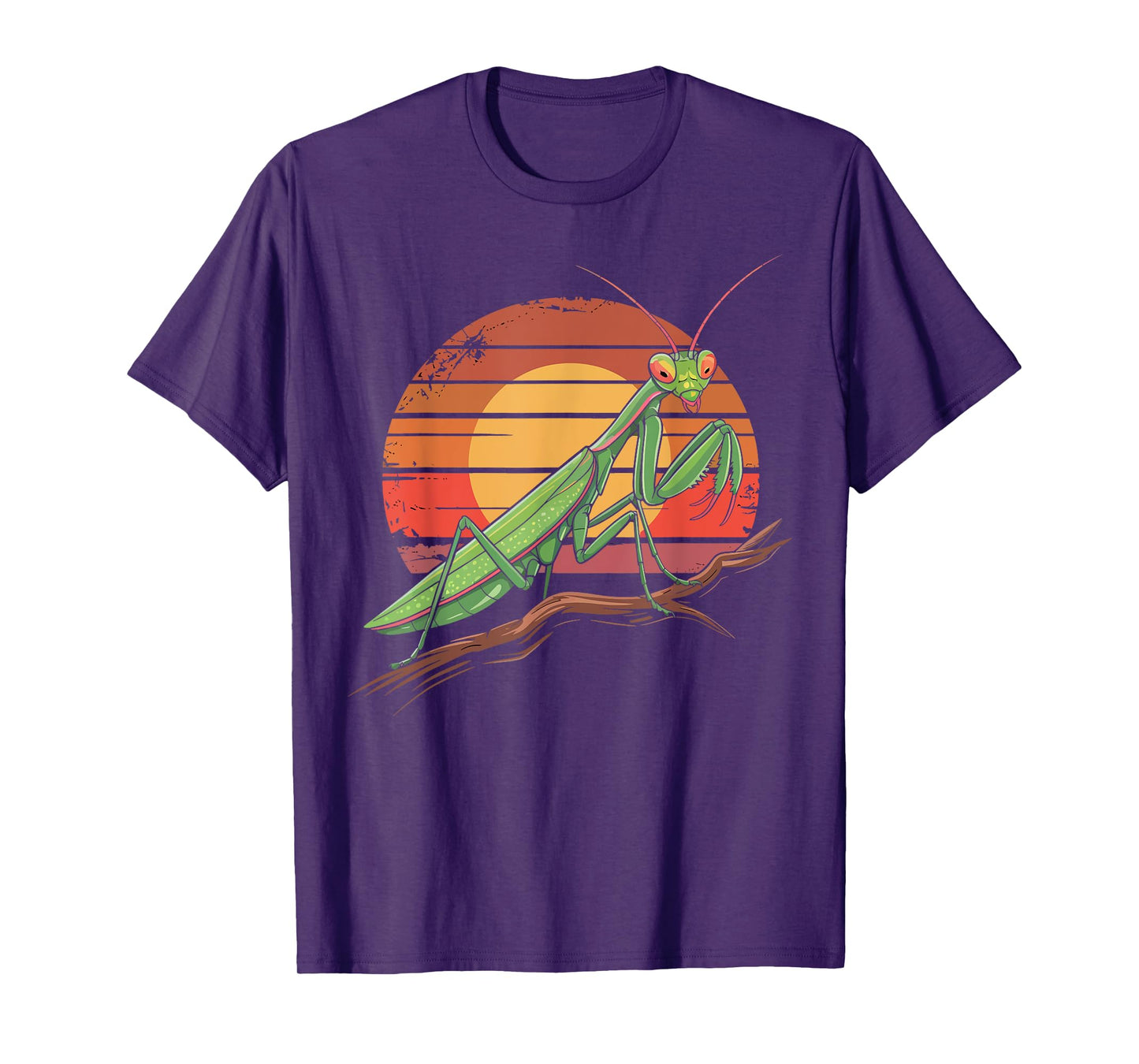 Praying Mantis Retro Insect Lover Nature Gifts for Boys Kids T-Shirt