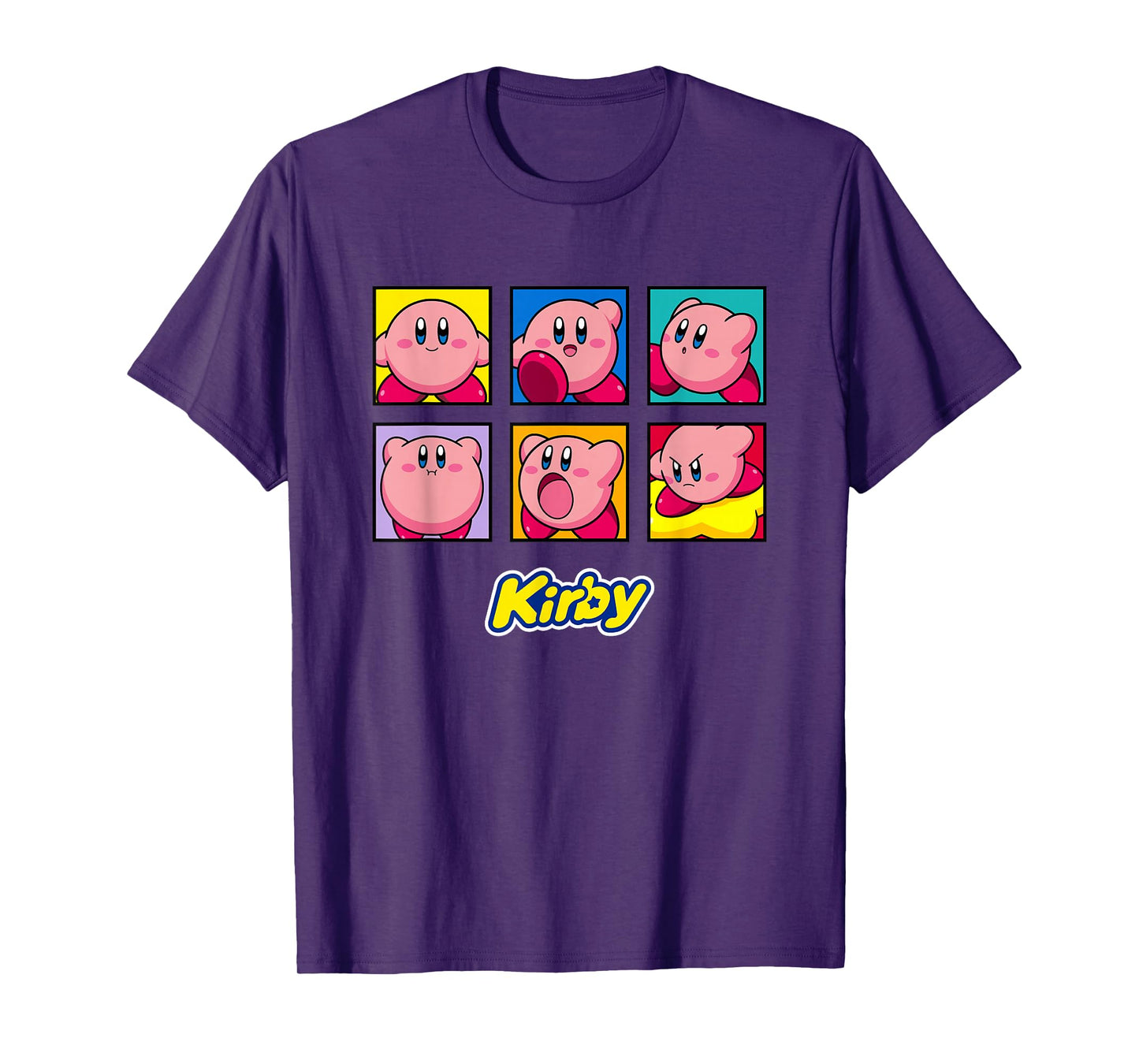 Kirby Emotions Color Portrait Box Ups T-Shirt