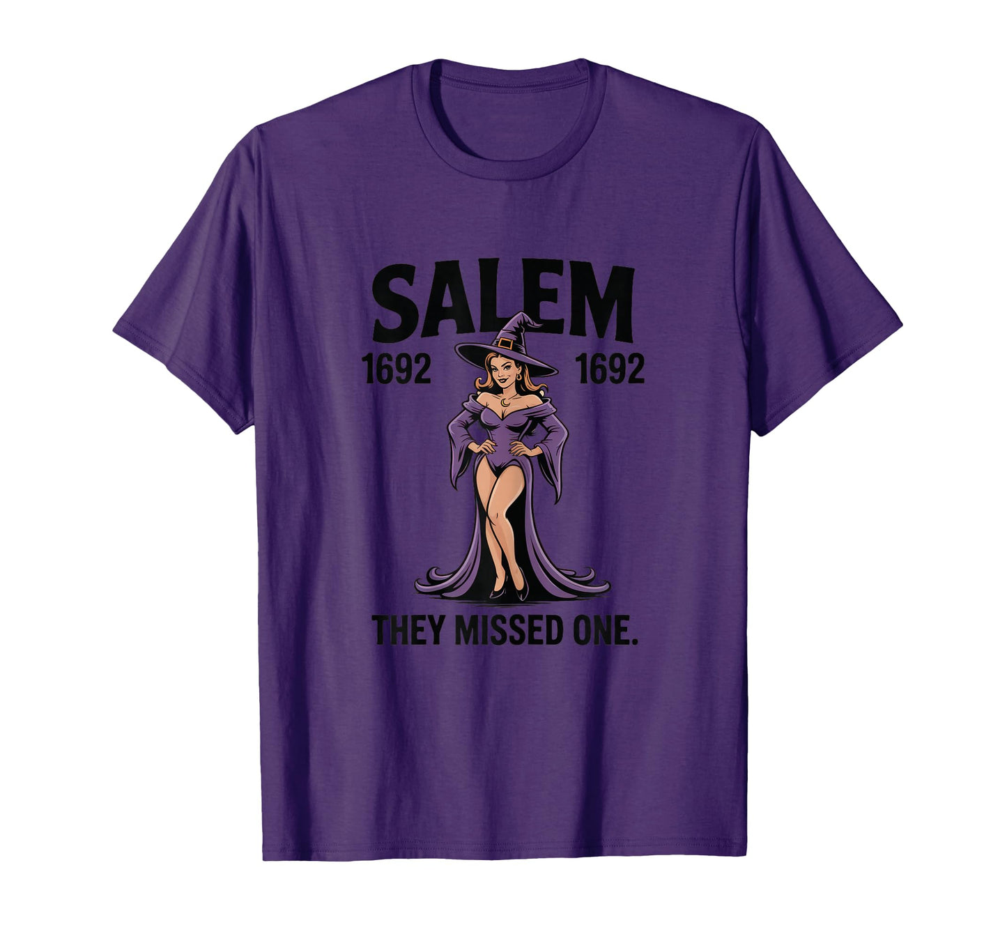 Salem 1692 Witch Retro Vintage Halloween Occult Magic T-Shirt