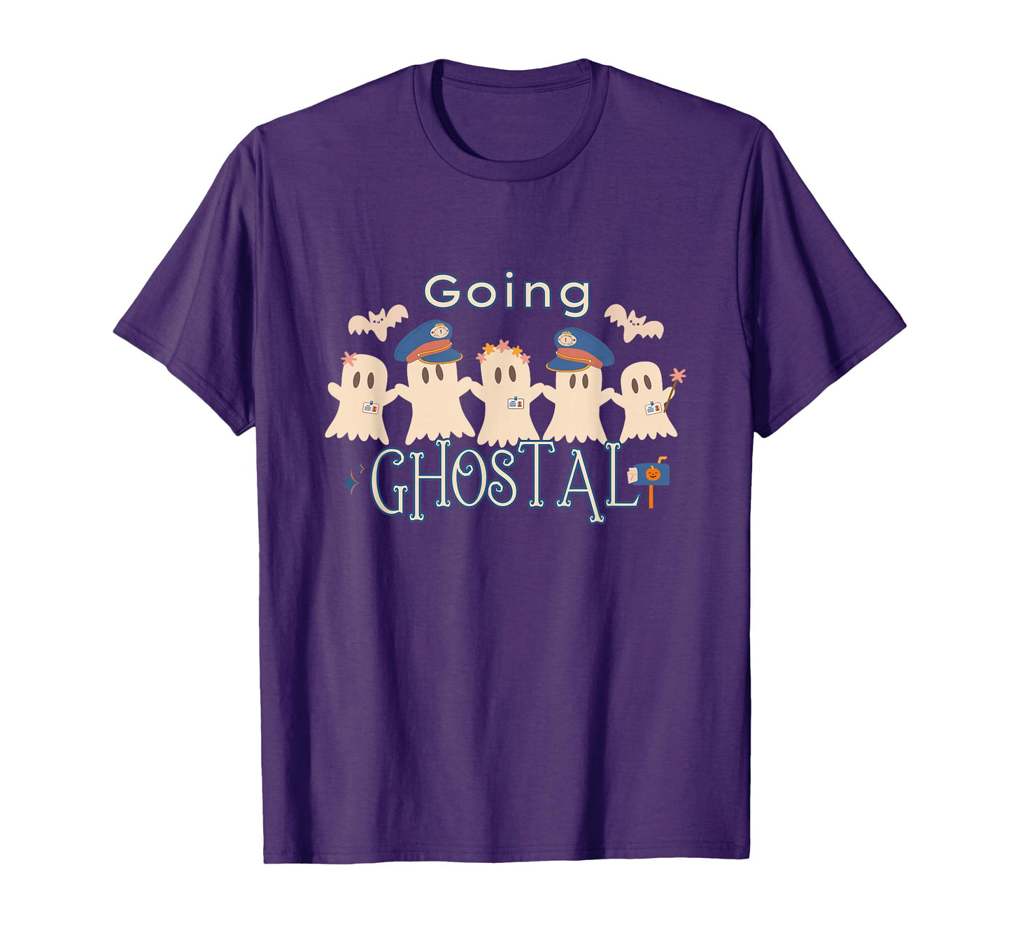 Going Ghostal Postal Worker Halloween Ghost Mail Carrier T-Shirt