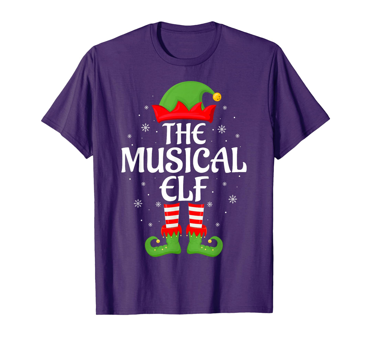 Musical Elf Xmas Family Matching Elf Squad Christmas T-Shirt