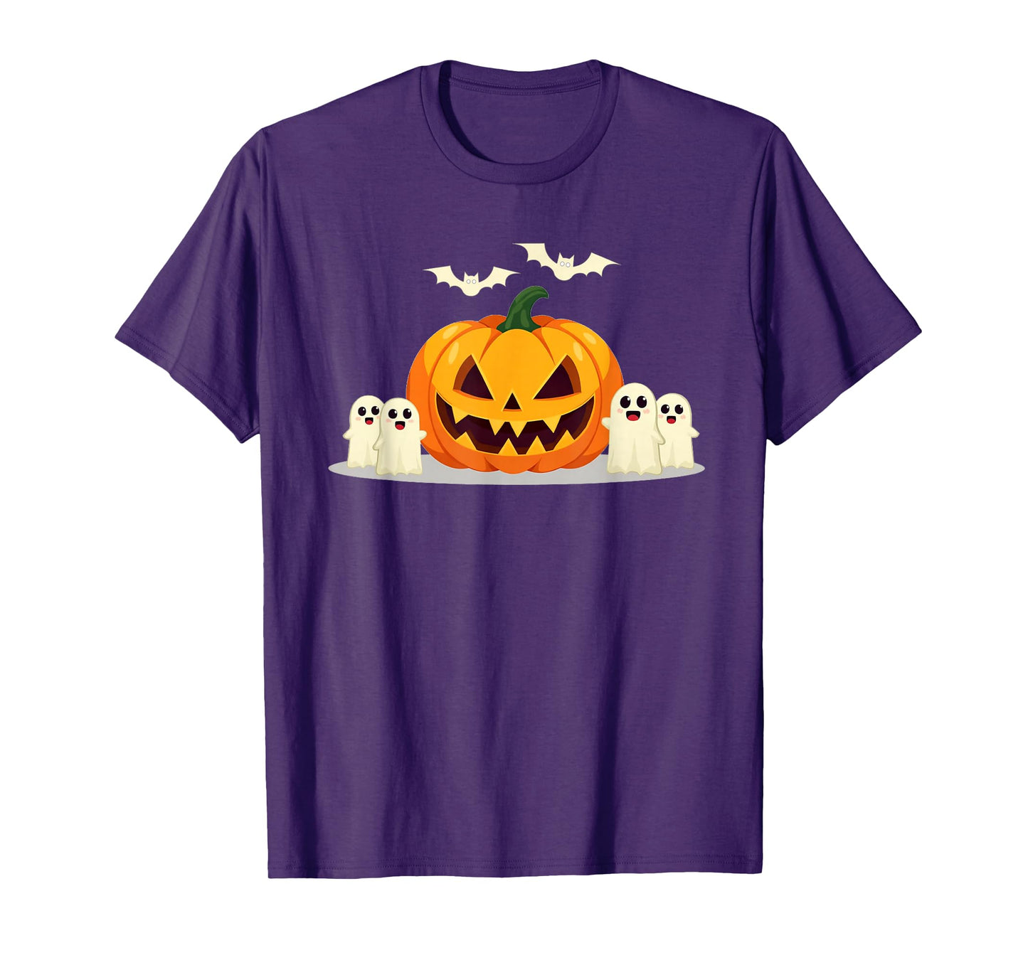Halloween Pumpkin Greeting Ghosts Boo Funny Men Women Kids T-Shirt