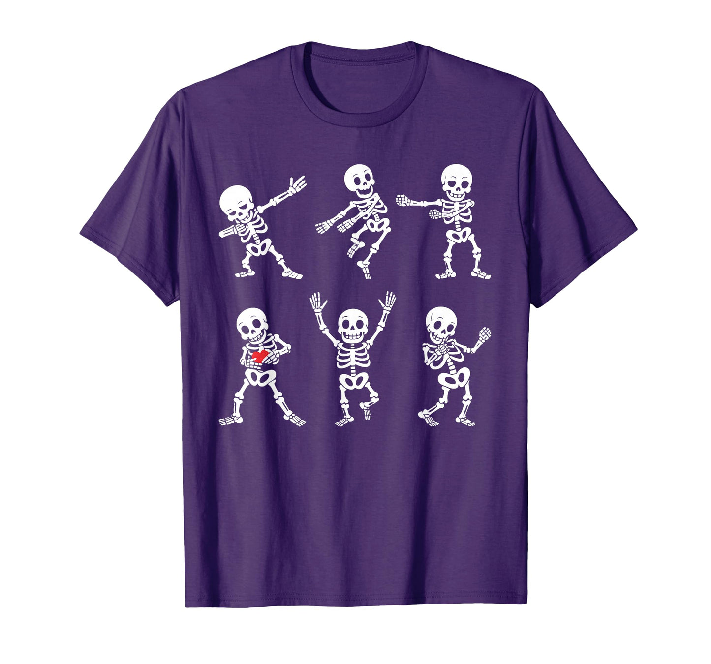 Dancing Skeleton Funny Halloween Costume Dab Dance Boys Kids T-Shirt