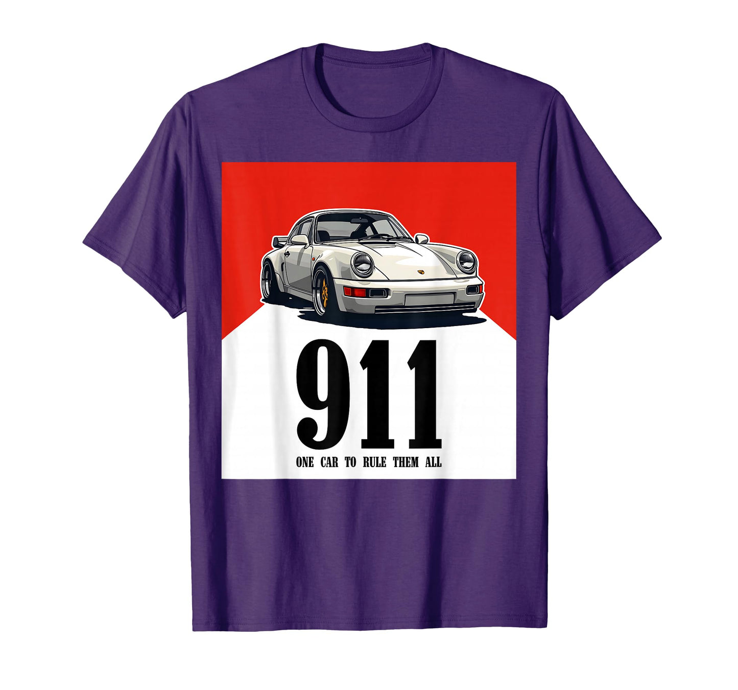 Retro 911 Red Vintage 964 turbo car classic automotive track T-Shirt