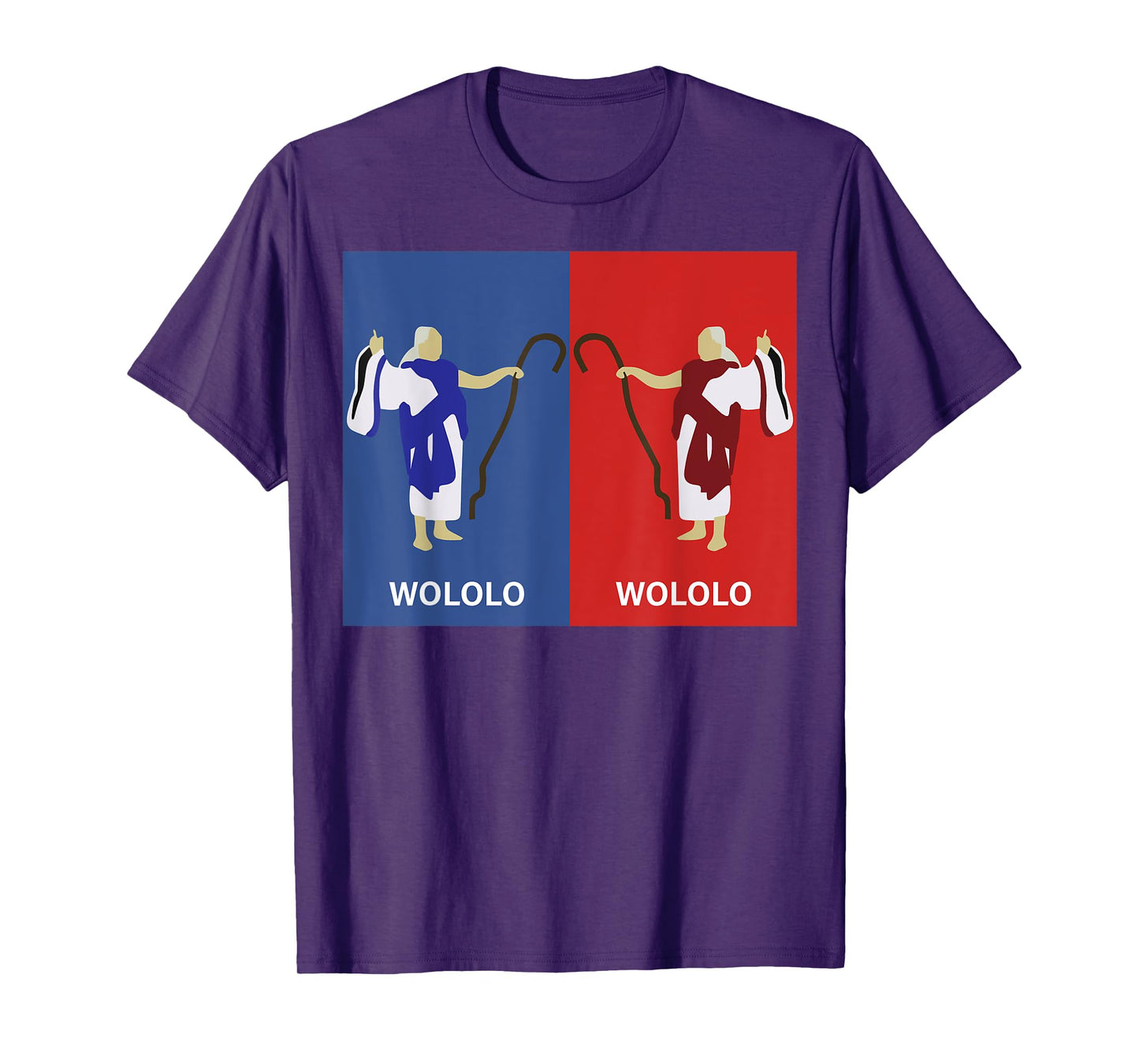 Retro Wololo Blue And Red T-Shirt