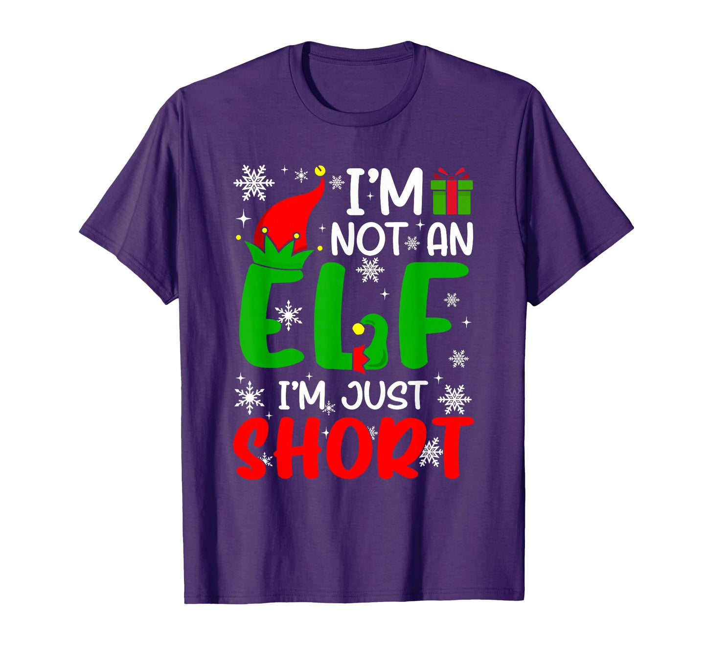 Im Not an Elf Just Short Funny Christmas Humor Joke ELF Meme T-Shirt