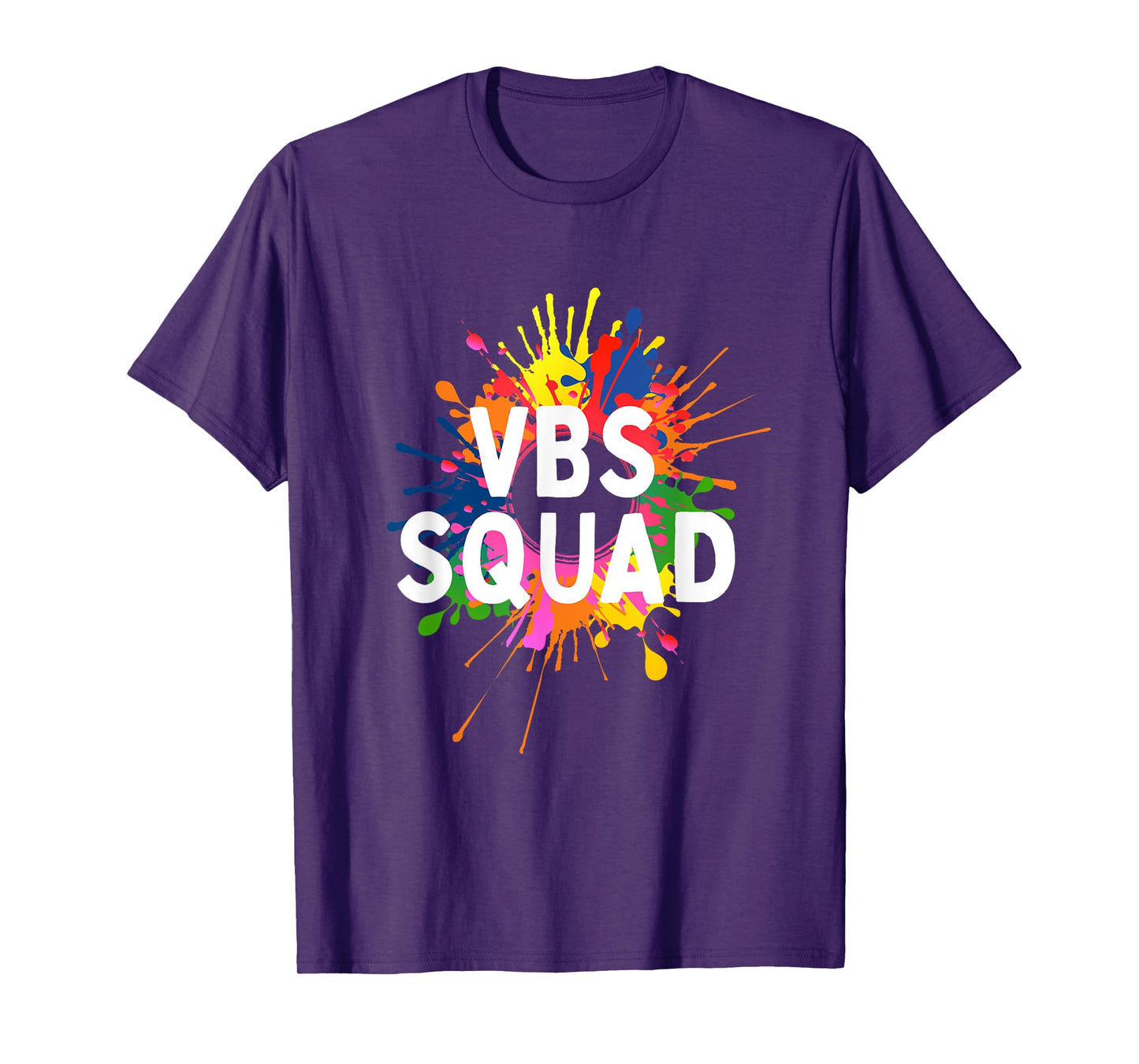 I Love VBS 2025 Squad Vacation Bible School Paint Splatter T-Shirt
