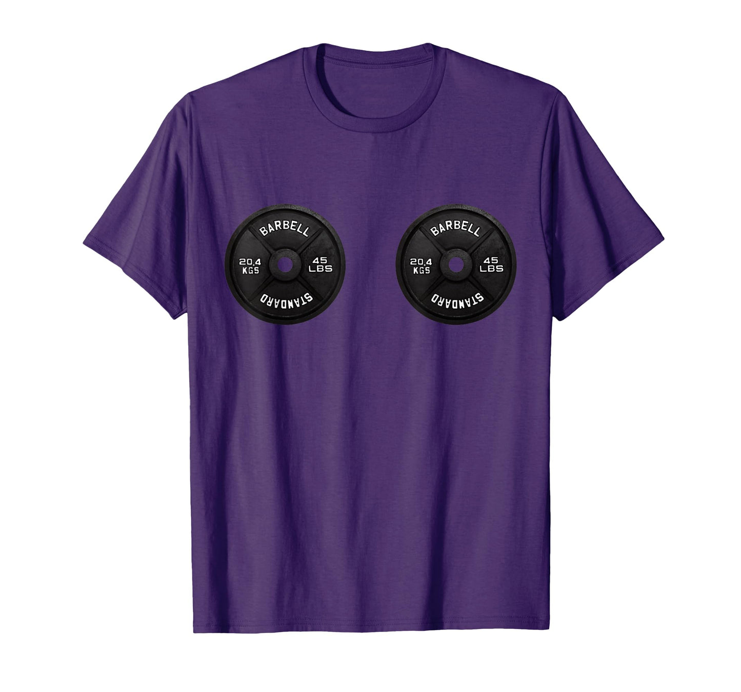 Funny barbell boobs bodybuilder muscle mommies bodybuiding T-Shirt