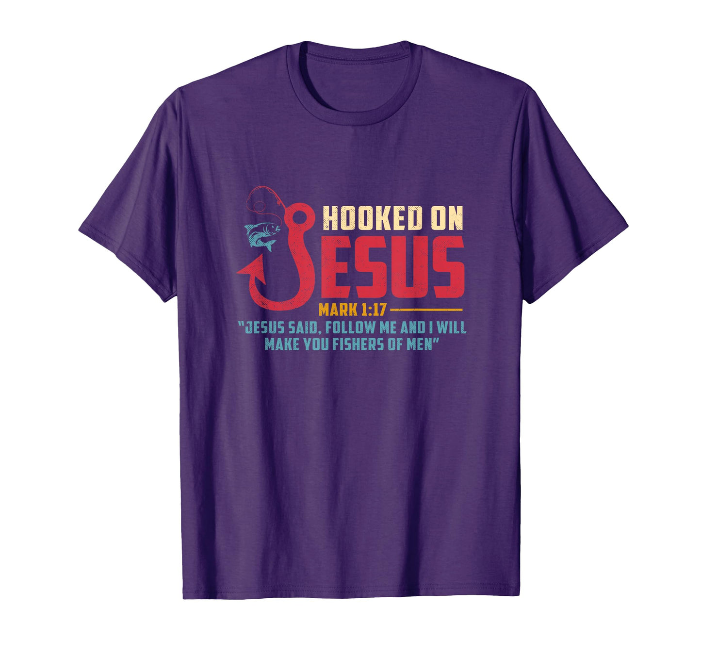 Fisherman Fishing Lover Jesus I Will Make You Fishers Of Men T-Shirt