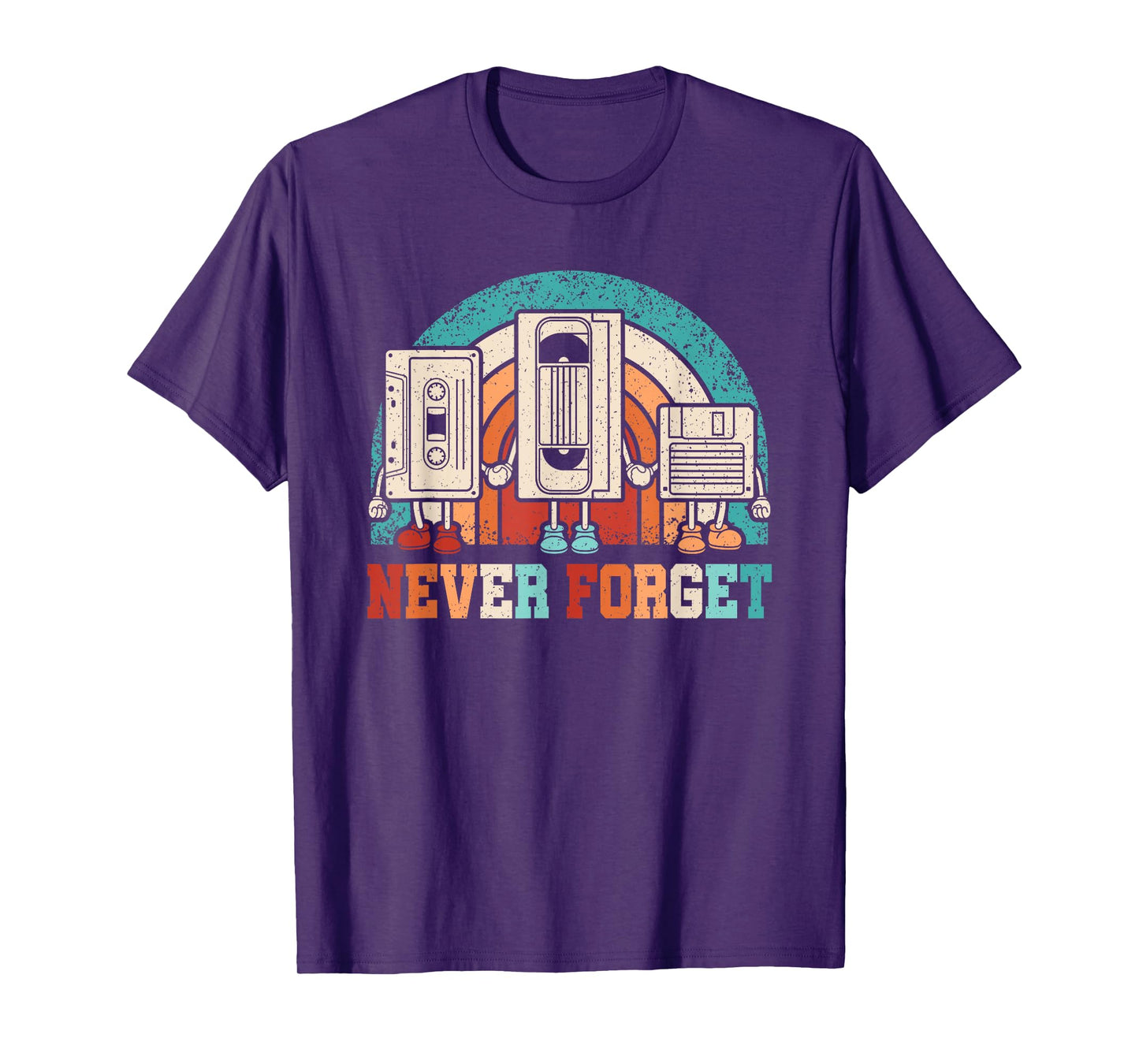 Never Forget Cassette 80s 90s Retro Outfit Men Women Kids T-Shirt
