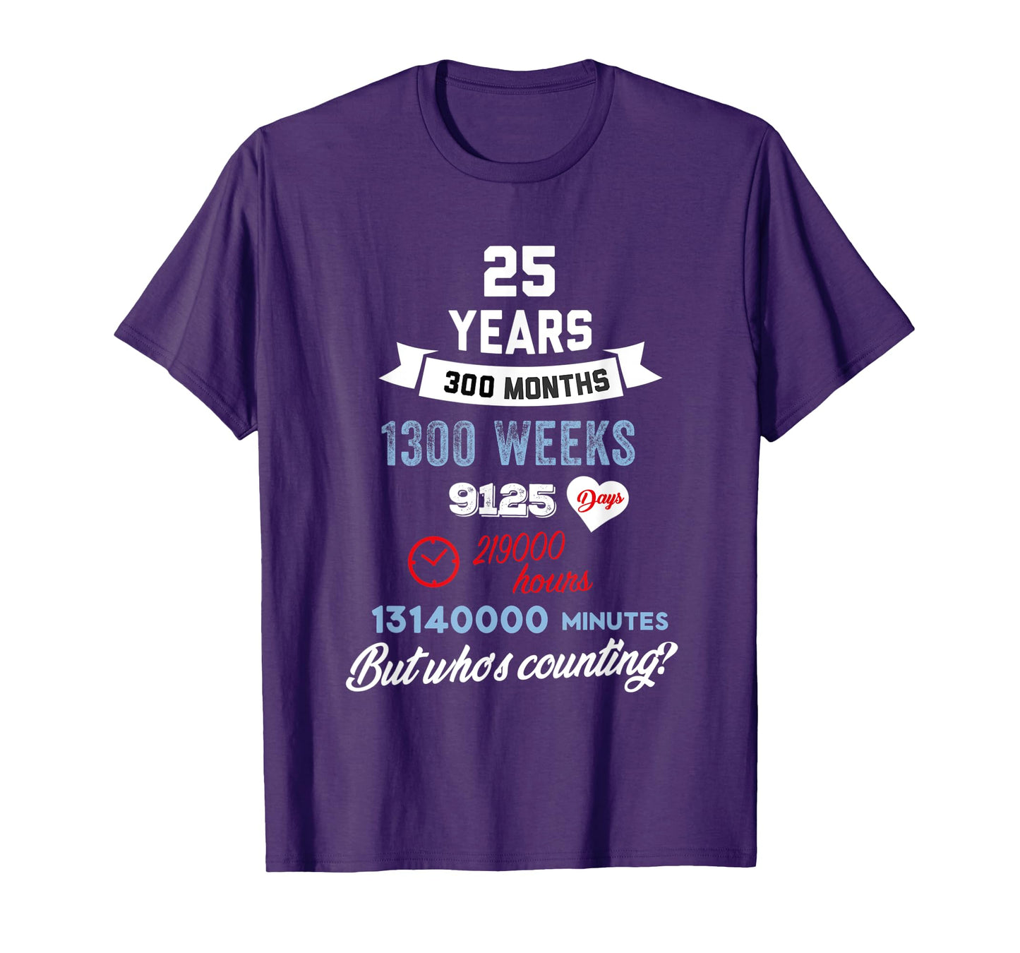 25 Years Old But Who Is Counting Funny Birthday T-Shirt