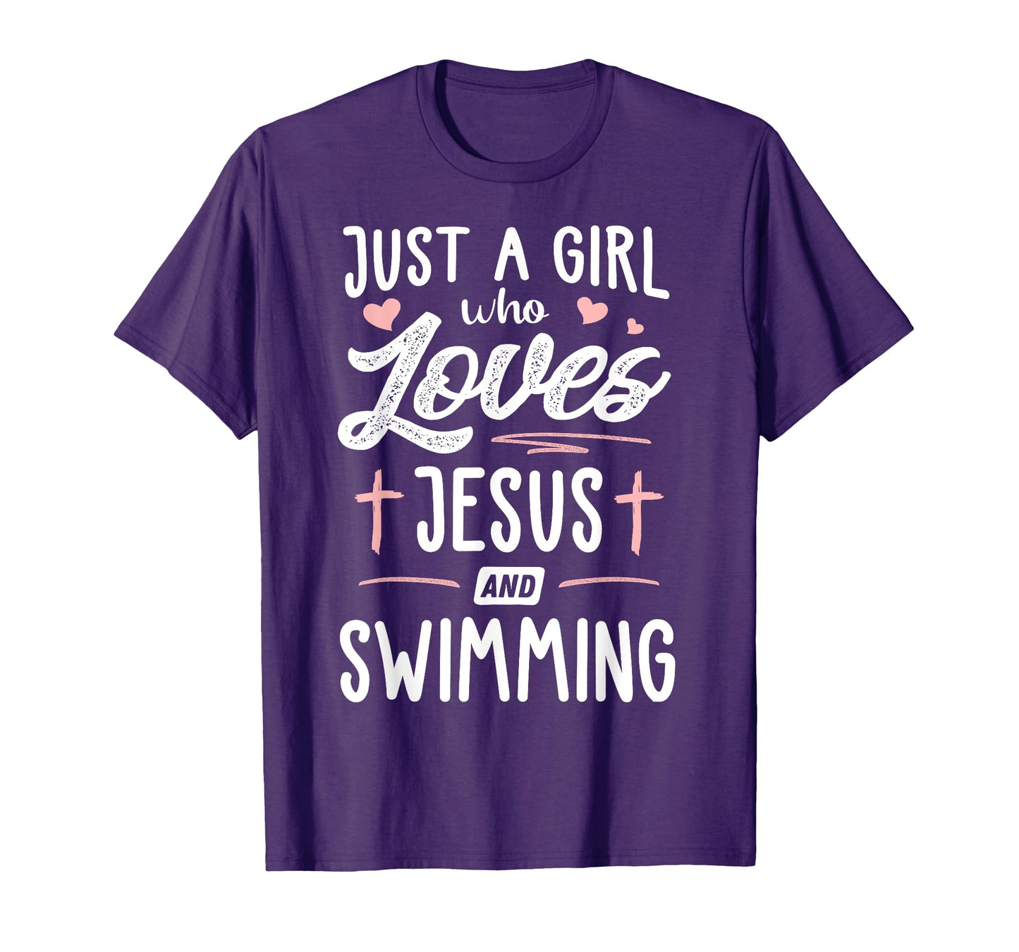 Just A Girl Who Loves Jesus And Swimming Gift Women T-Shirt