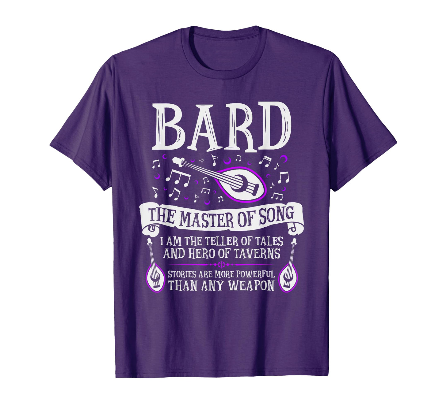 The Bard - Fantasy, RPG, Tabletop RPG, TTRPG, D20 T-Shirt