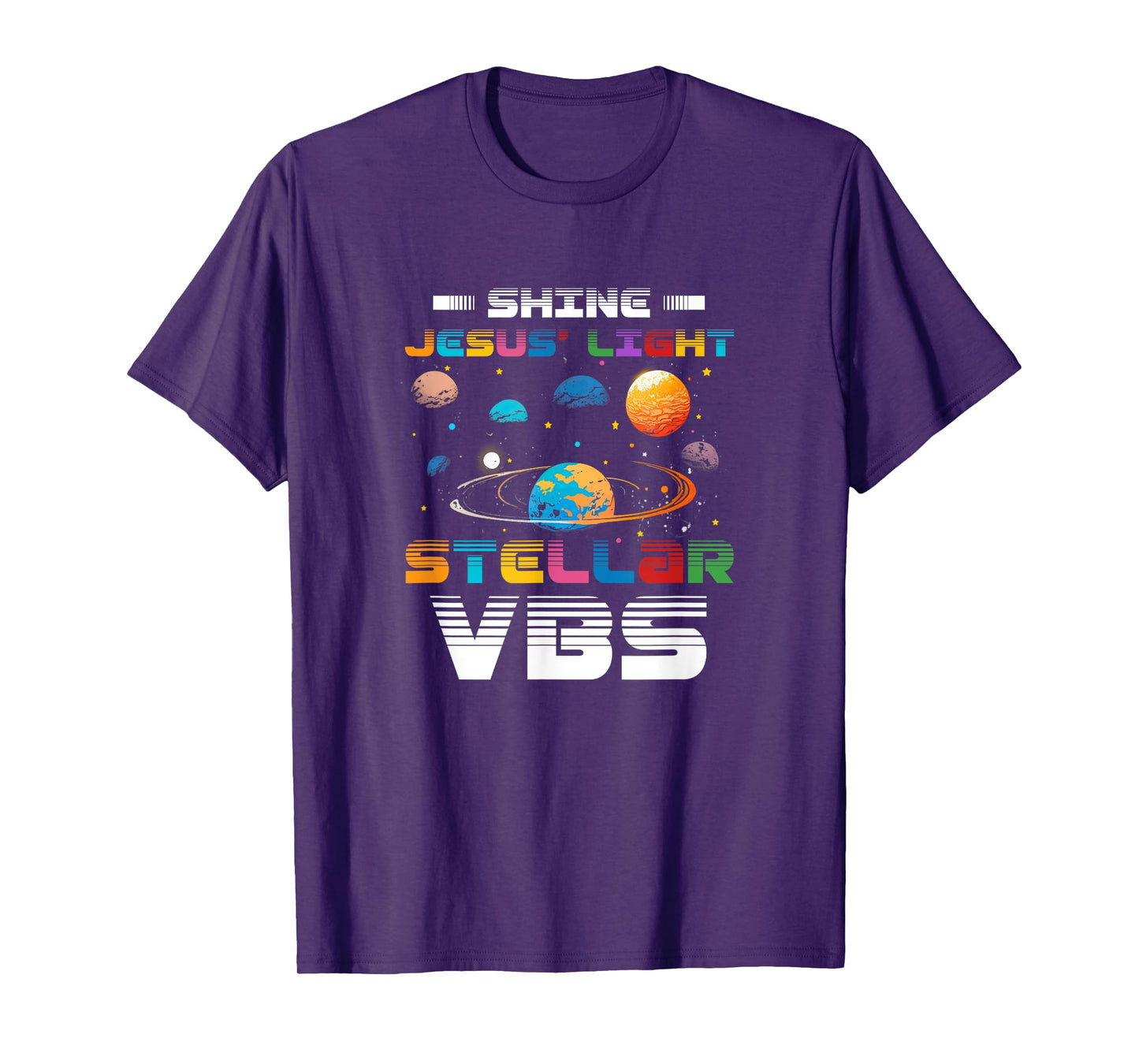 Stellar Bible School VBS Shine Jesus Light Christian T-Shirt