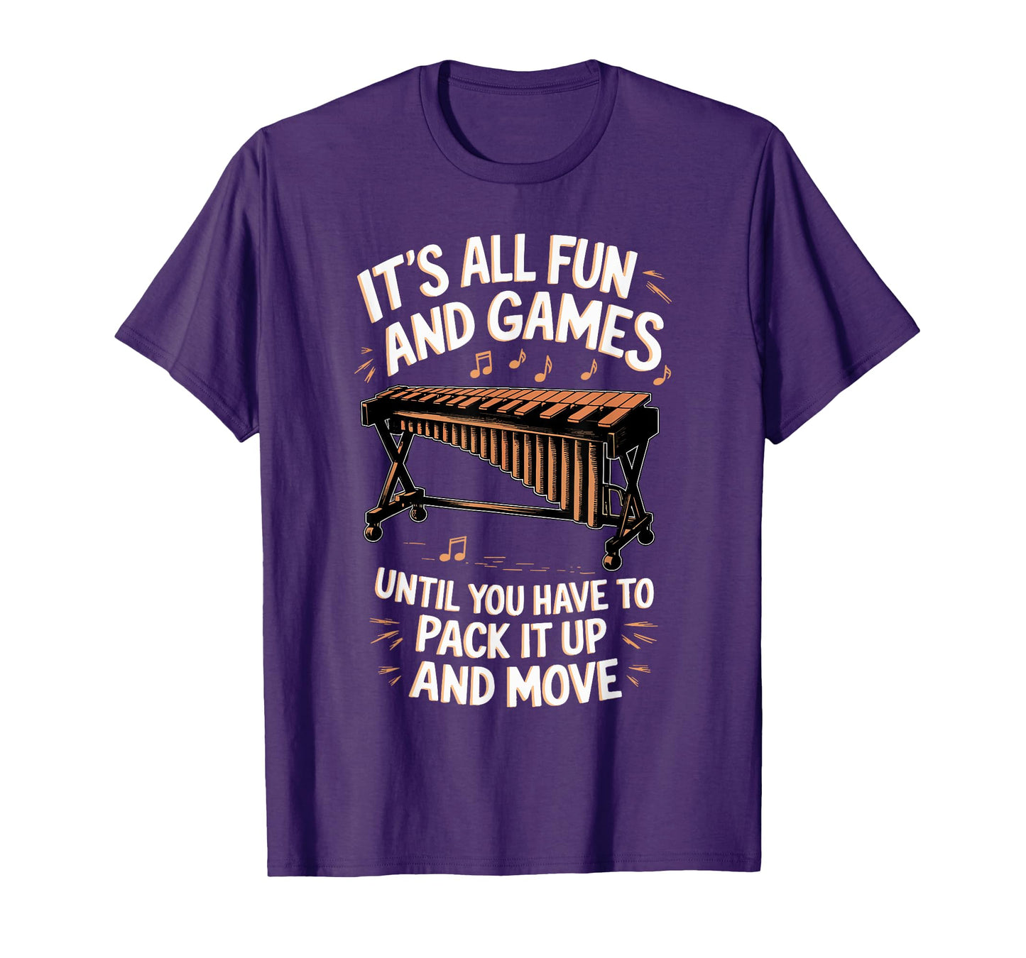 It's All Fun Games Marimbist Musician Vibraphonist Marimba T-Shirt