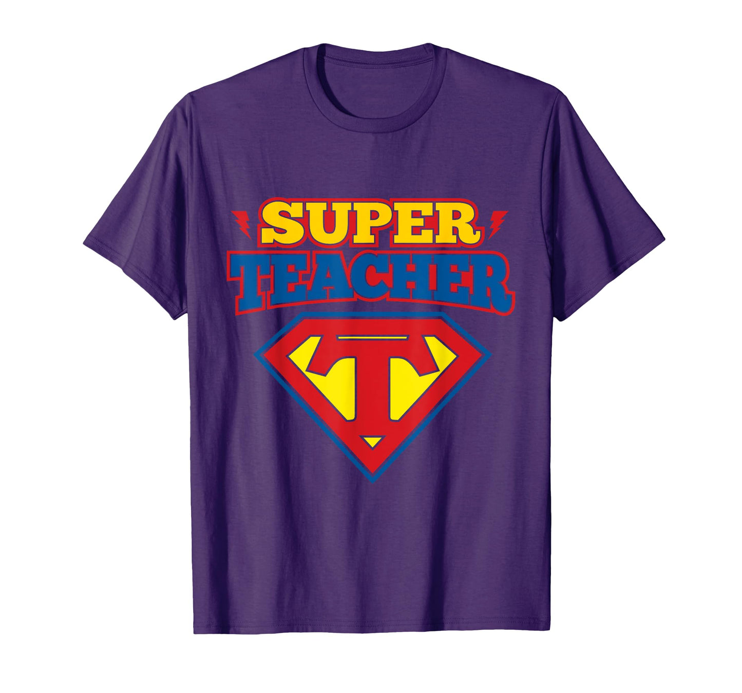 Superteacher Superhero Funny Teacher Gift idea T-shirt Men Women Girls Kids T-Shirt