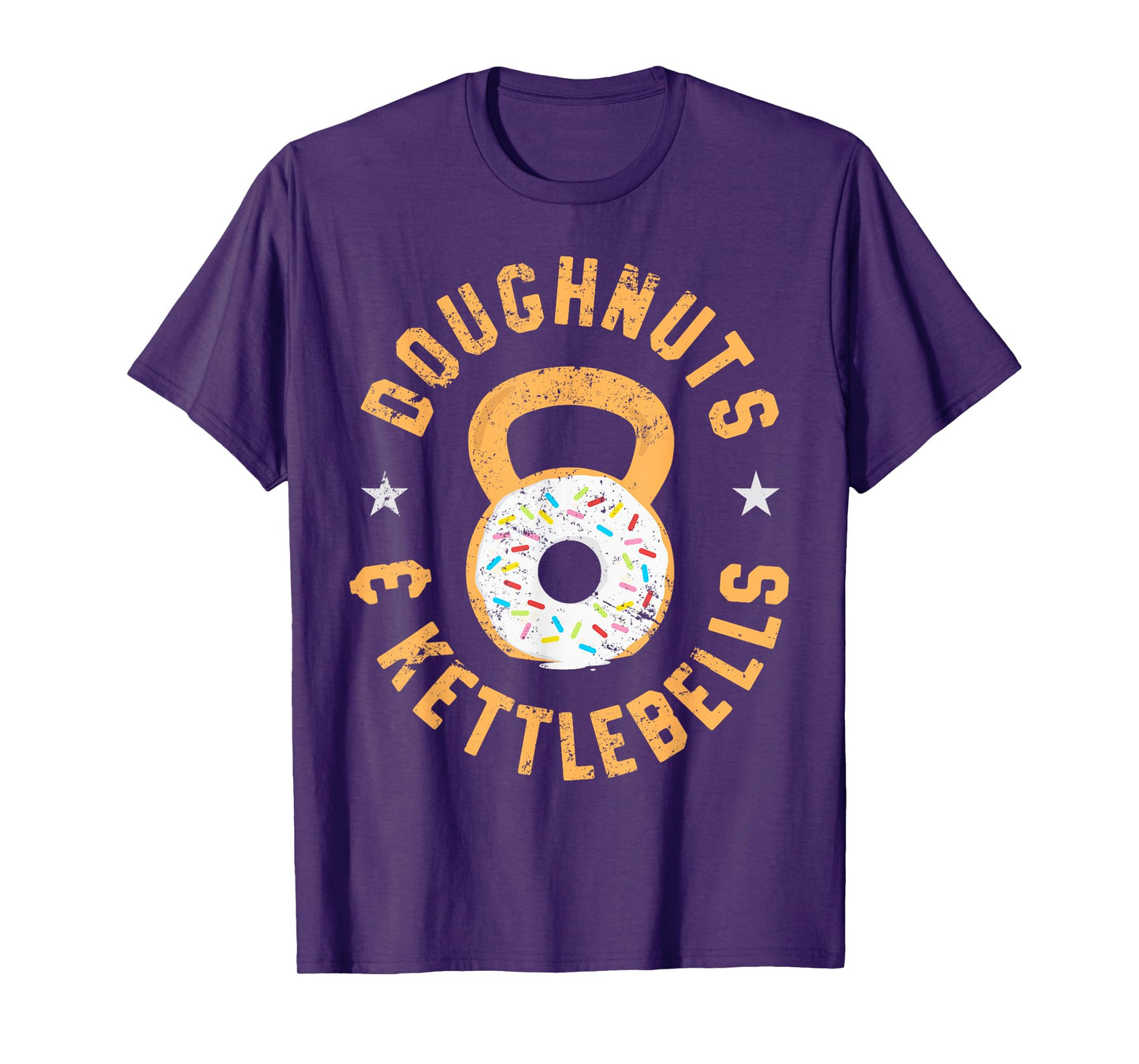 Funny Donut Kettlebell T-Shirt, Doughnuts and Kettlebells T-Shirt