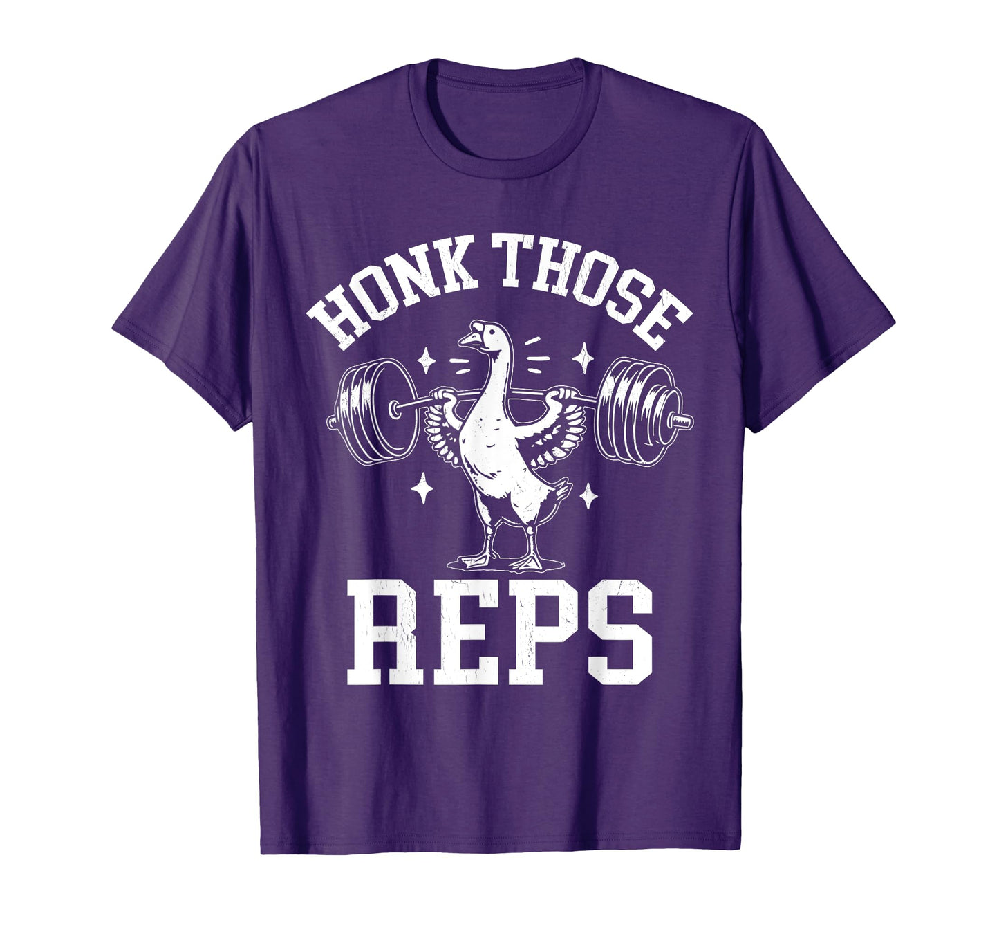 Honk Those Reps Funny Goose Weightlifting Retro Goose Gym T-Shirt