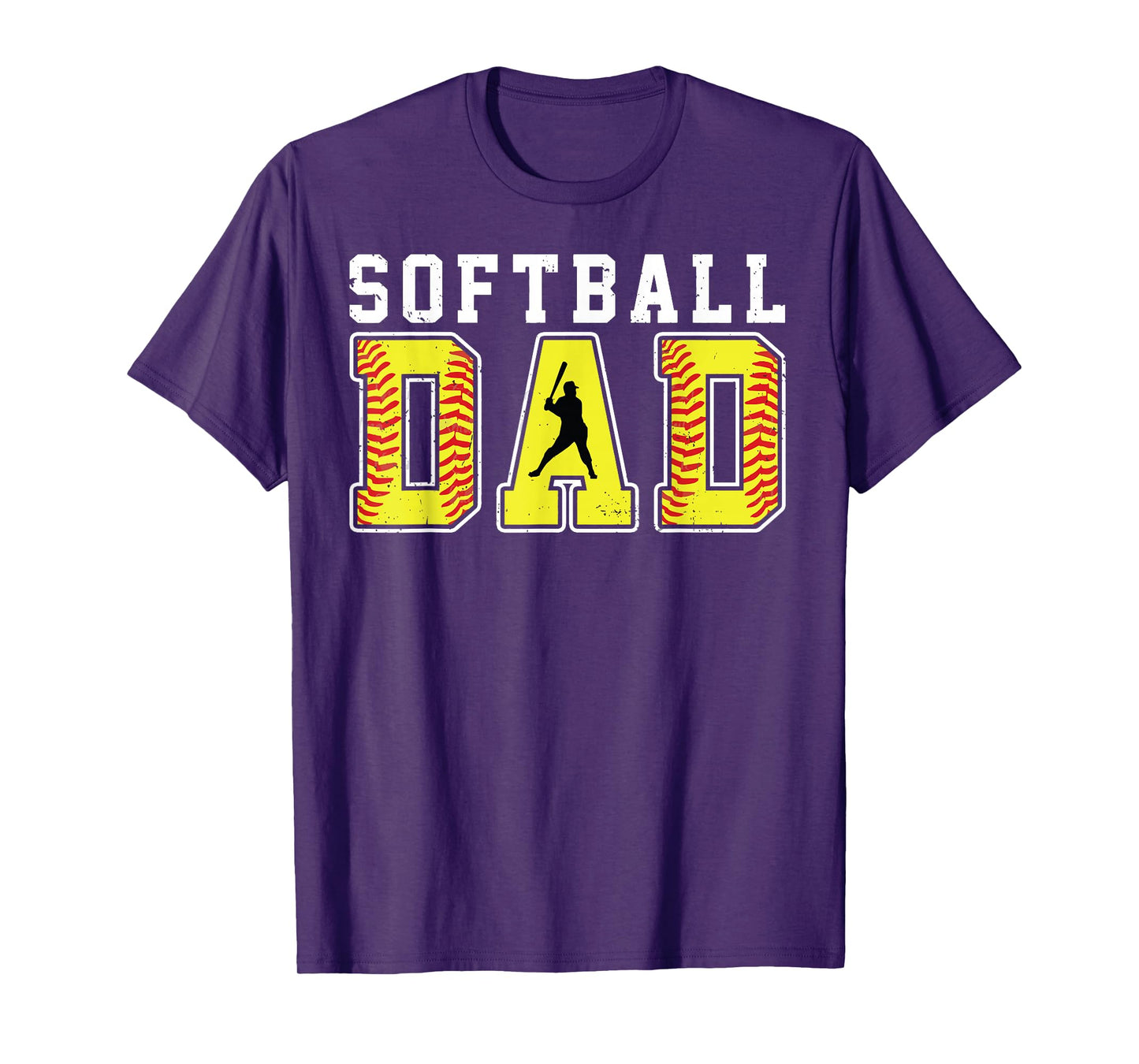 Vintage Softball Dad Retro Softball Daddy Game Day Family T-Shirt
