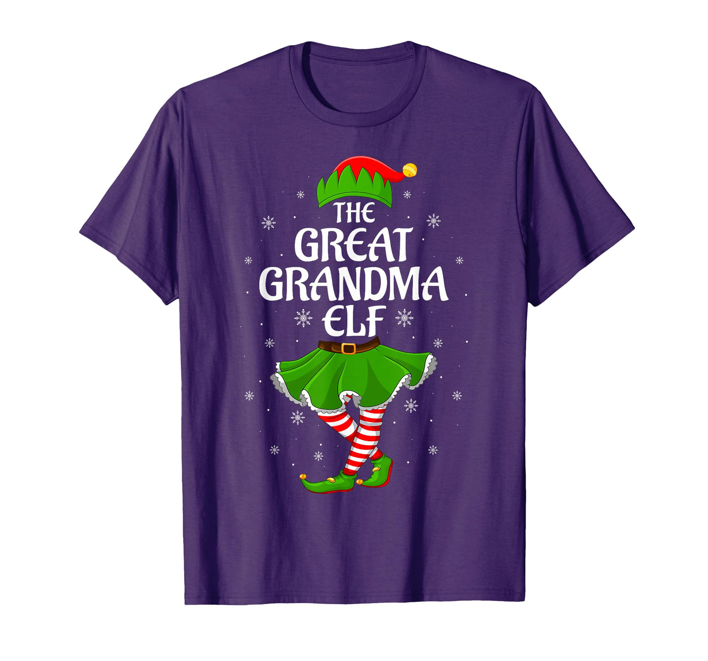 Great Grandma Elf Christmas Family Girls Women Elf Squad T-Shirt
