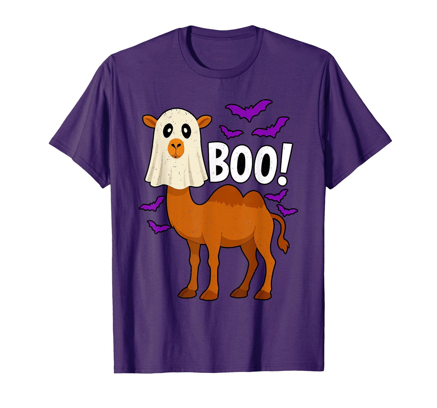 Boo Ghost Camel Halloween Funny Zoo Animal Wildlife Spooky T-Shirt