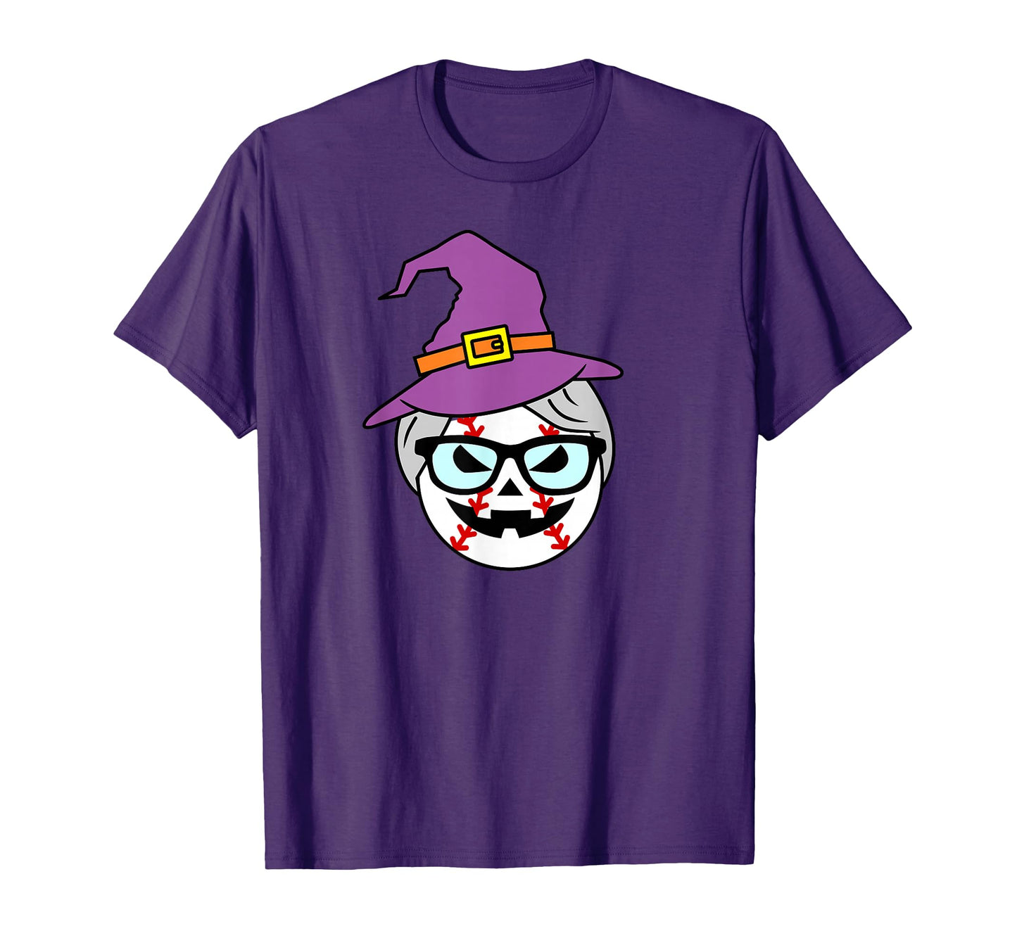 Halloween Ballsnatcher Baseball Witch Hat Funny T-Shirt