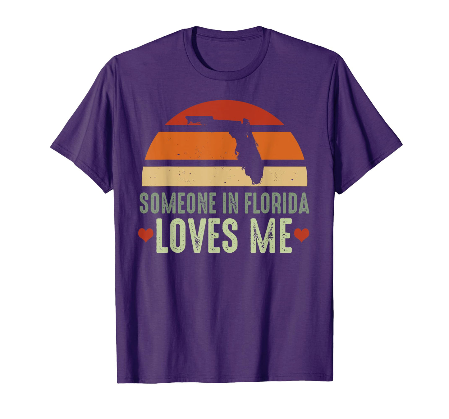 Someone In Florida Loves Me Retro Vintage State T-Shirt